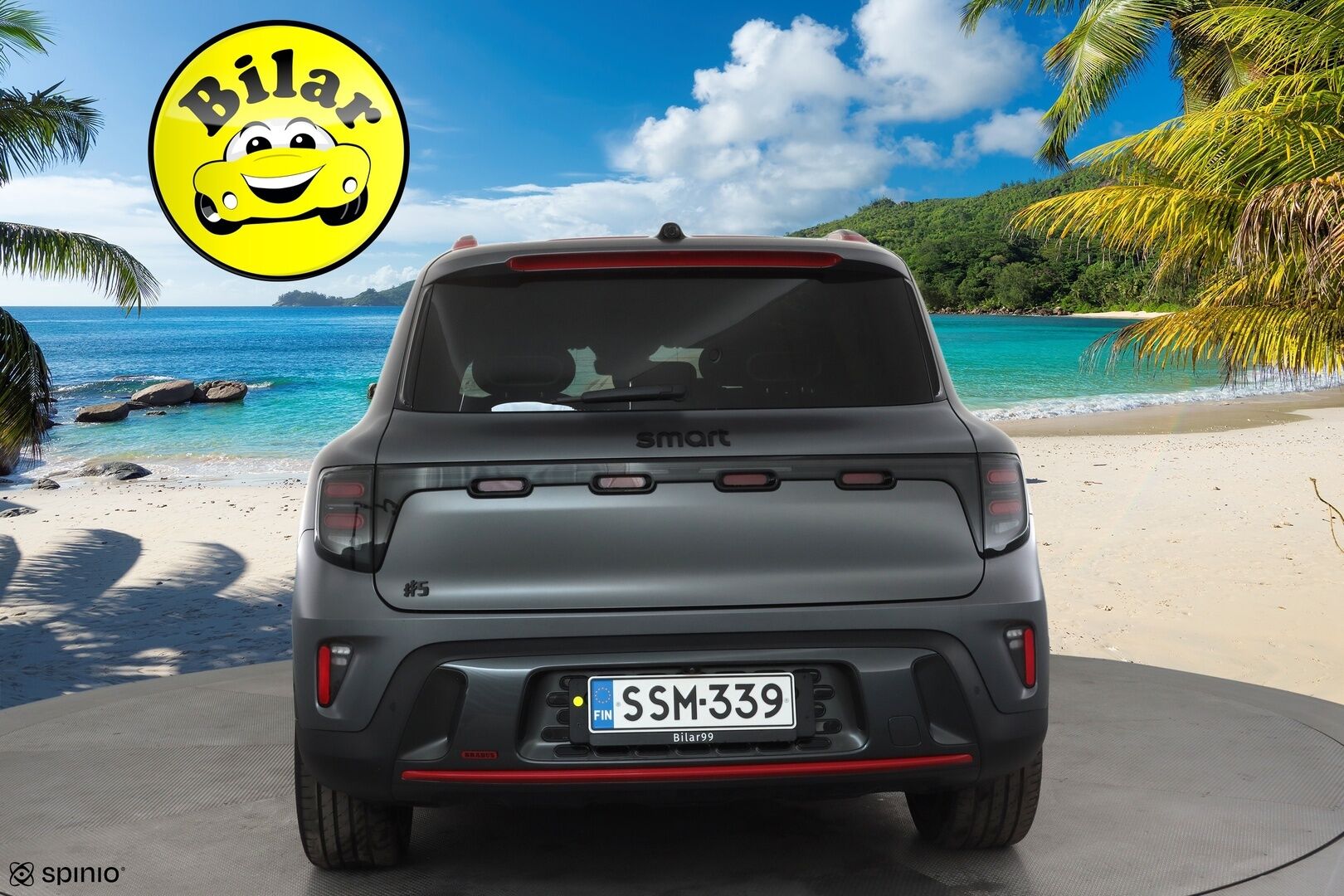 Smart #5 2025 475 kW AWD Brabus - ACC | ILP | Sennheiser | HUD | 360° | Lasikatto | CyberSparksLED+ | Ilmastoidut penkit | Sähköpenkit | Akustiikkalasit | OLED-näytöt | Rocket Launch | Huippuhieno