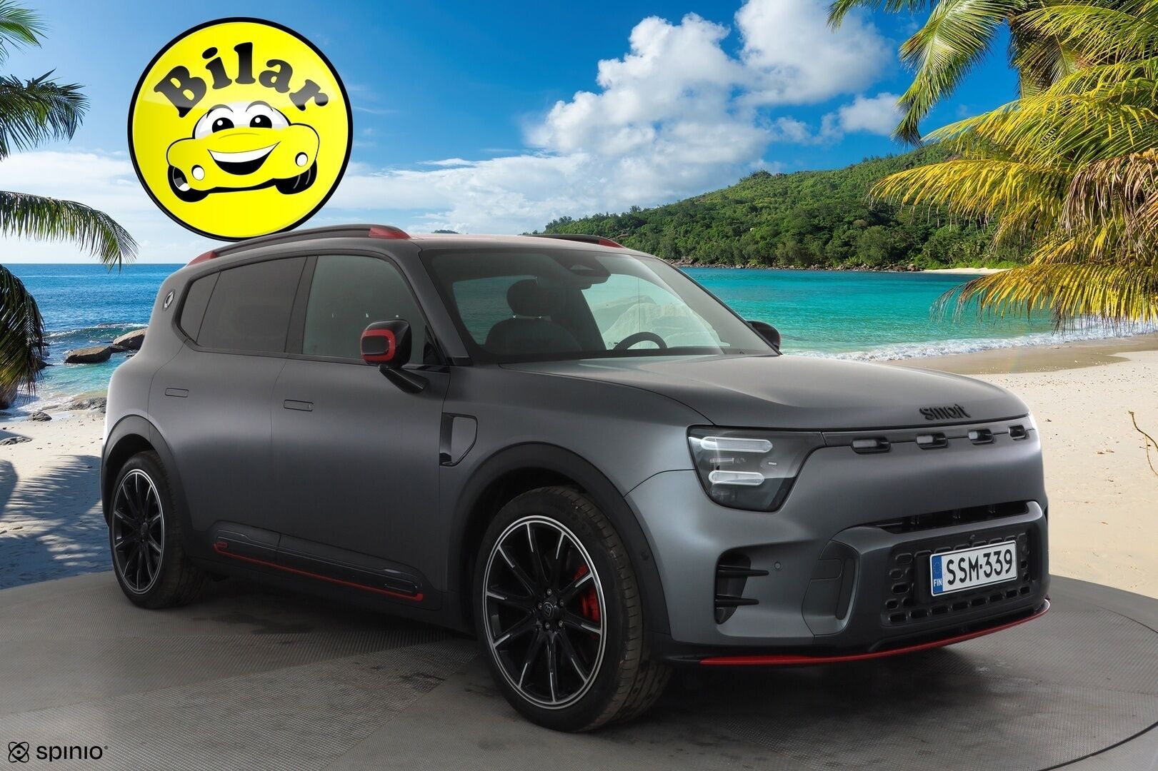 Smart #5 2025 475 kW AWD Brabus - ACC | ILP | Sennheiser | HUD | 360° | Lasikatto | CyberSparksLED+ | Ilmastoidut penkit | Sähköpenkit | Akustiikkalasit | OLED-näytöt | Rocket Launch | Huippuhieno