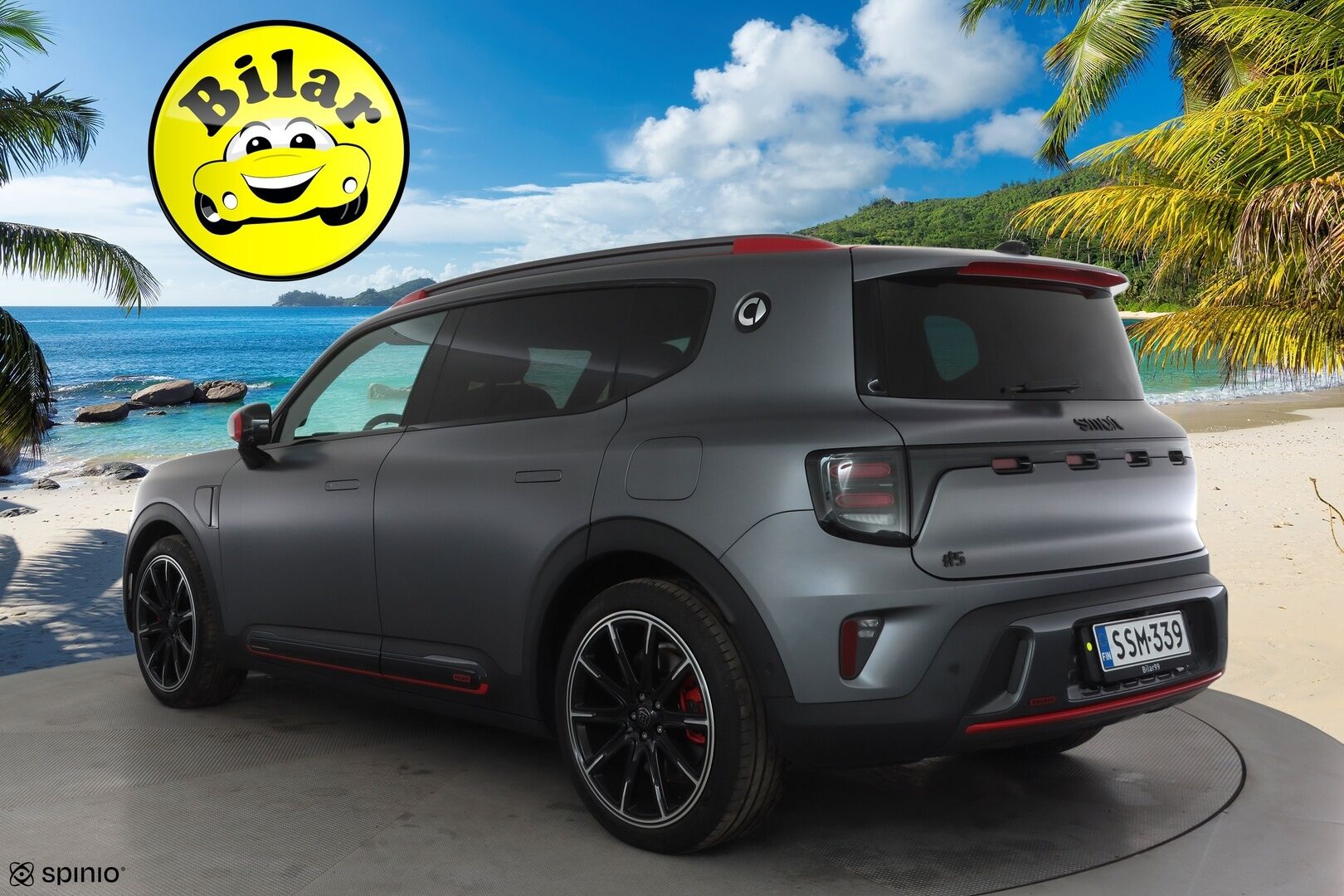 Smart #5 2025 475 kW AWD Brabus - ACC | ILP | Sennheiser | HUD | 360° | Lasikatto | CyberSparksLED+ | Ilmastoidut penkit | Sähköpenkit | Akustiikkalasit | OLED-näytöt | Rocket Launch | Huippuhieno