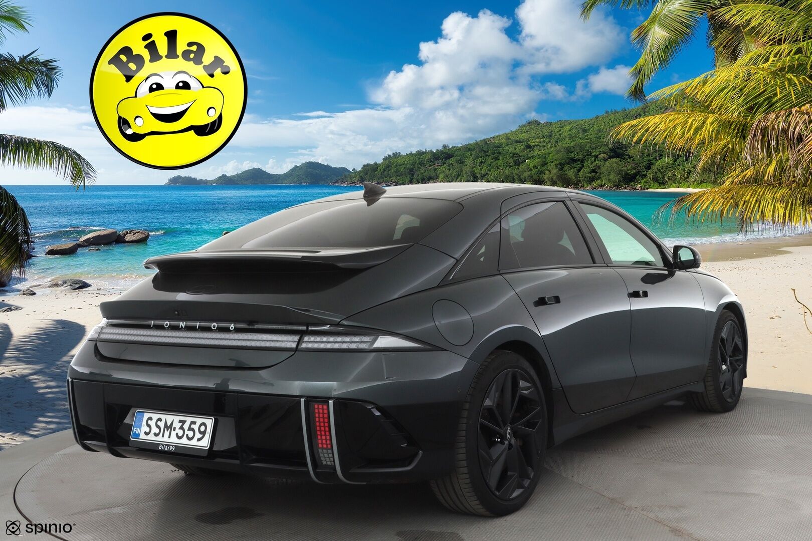 HYUNDAI IONIQ 6 2023 77 kWh 325 hv AWD First Edition - | ACC | ILP | 360° | HUD | BOSE | Matrix | Kattoluukku | Muistipenkki | Relax penkit | Ambient | Sähk. takaluukku | Juuri huollettu!