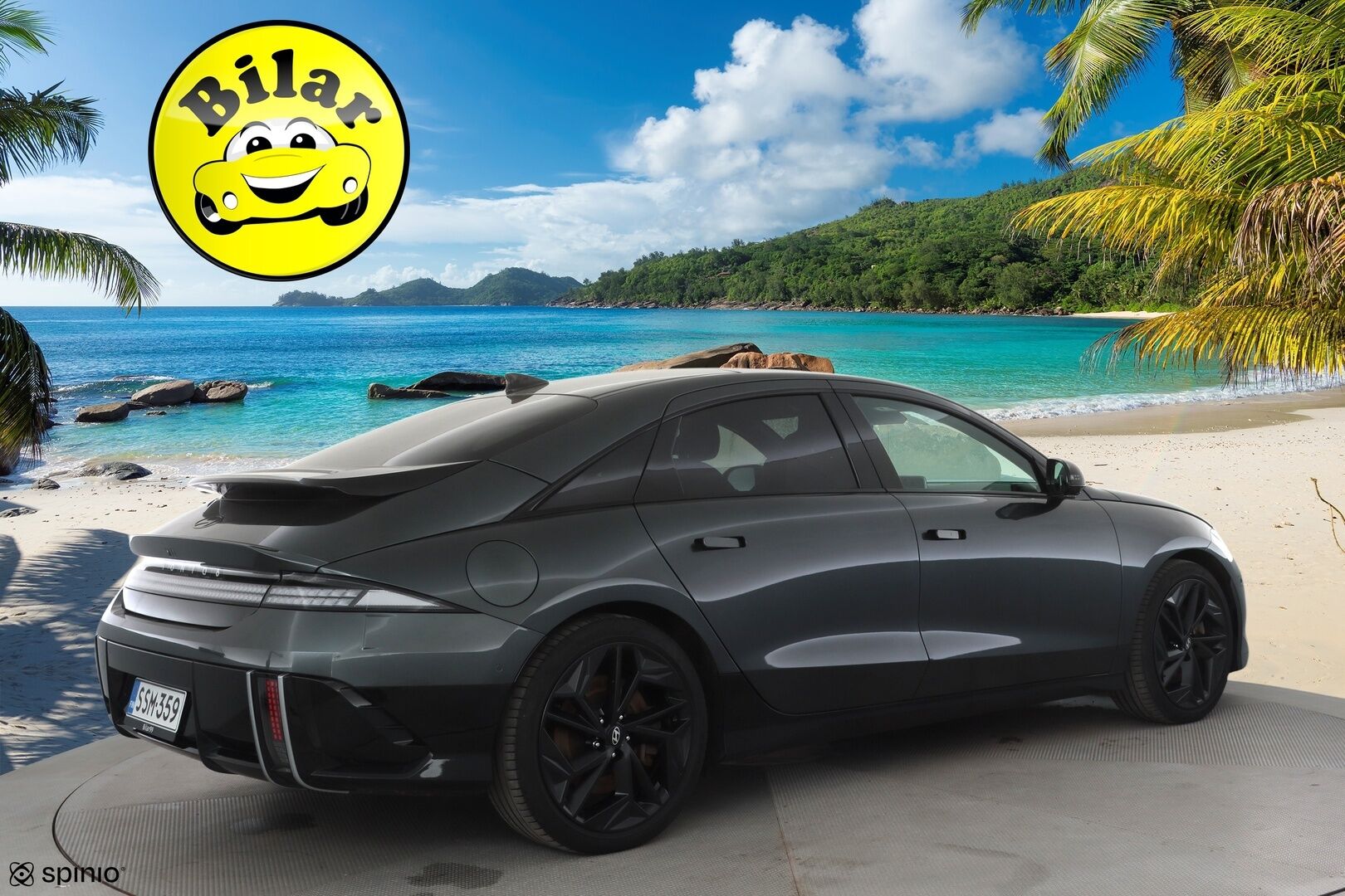 HYUNDAI IONIQ 6 2023 77 kWh 325 hv AWD First Edition - | ACC | ILP | 360° | HUD | BOSE | Matrix | Kattoluukku | Muistipenkki | Relax penkit | Ambient | Sähk. takaluukku | Juuri huollettu!