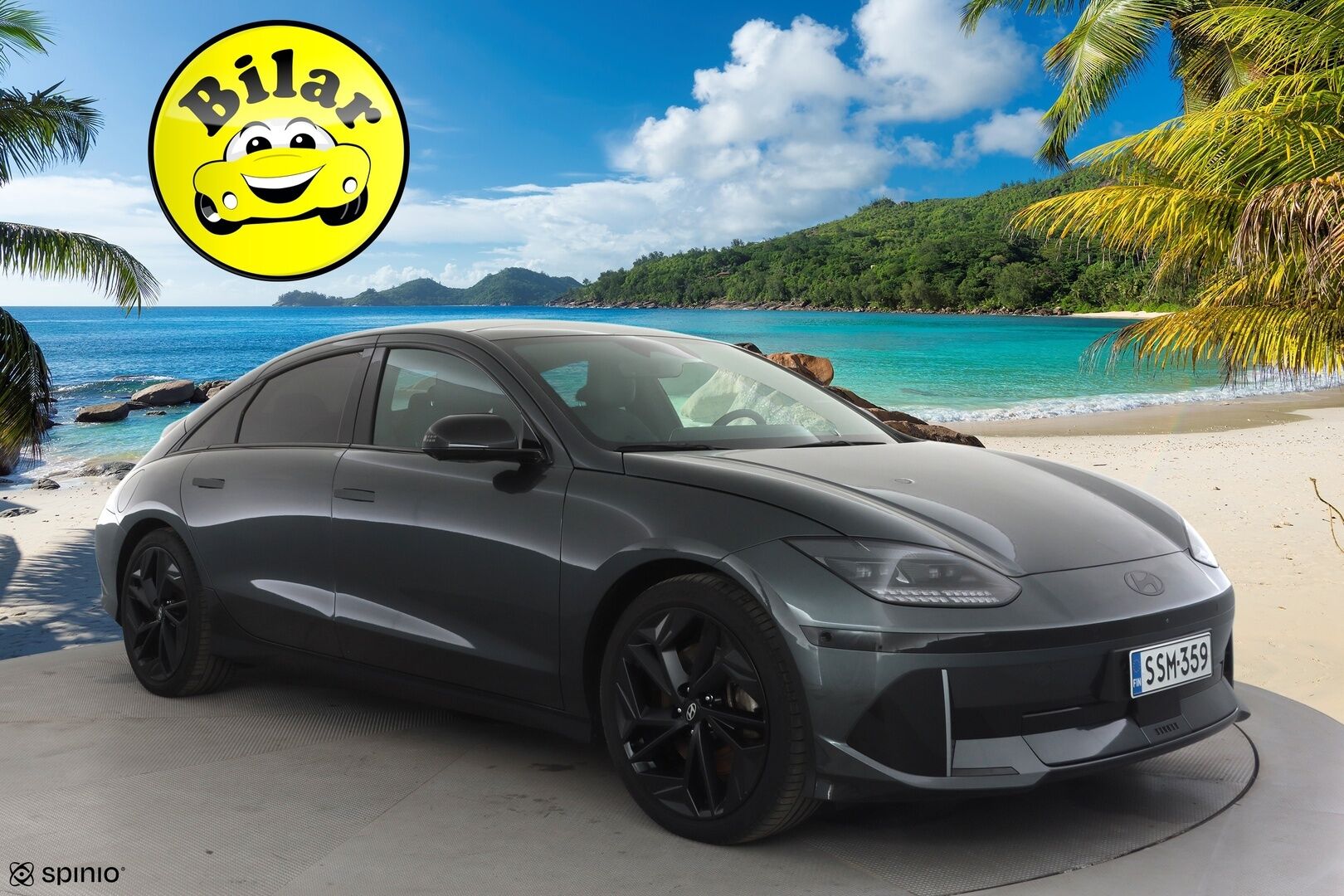 HYUNDAI IONIQ 6 2023 77 kWh 325 hv AWD First Edition - | ACC | ILP | 360° | HUD | BOSE | Matrix | Kattoluukku | Muistipenkki | Relax penkit | Ambient | Sähk. takaluukku | Juuri huollettu!