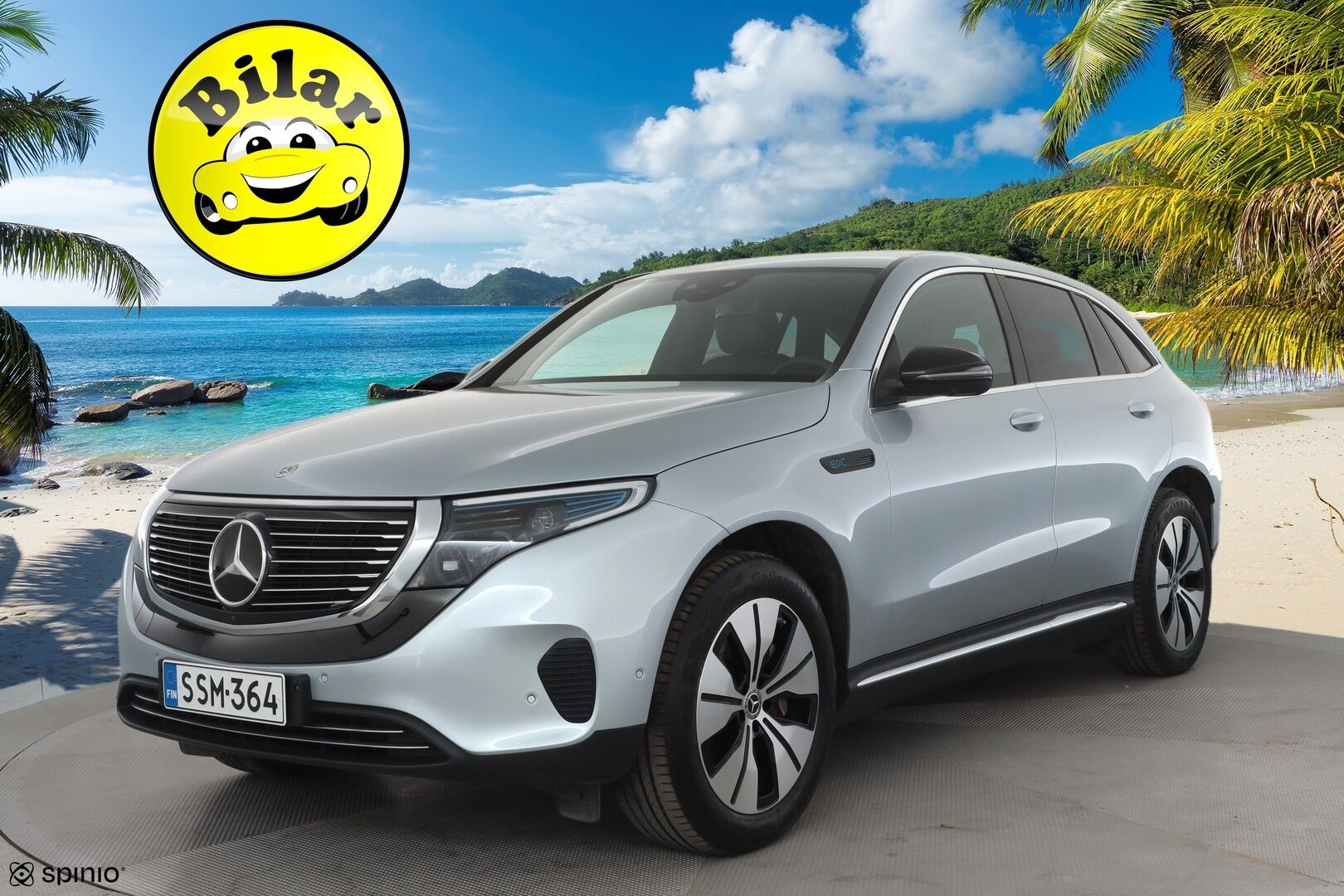 MERCEDES-BENZ EQC 2023 400 4MATIC Premium Business - | ACC | ILP | Distronic+ | Multibeam | 360° | Kattoluukku | Koukku | Sporttipenkit | Nahat | Ambient | Sähk. takaluukku | 