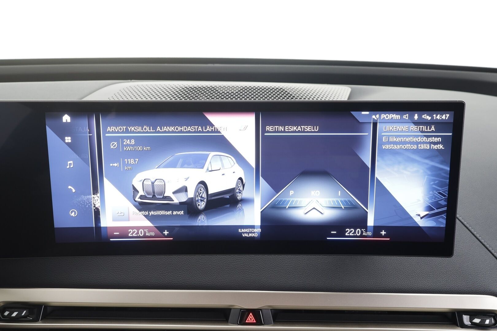 BMW iX 2022 xDrive40 - | ACC | Lisälämmitin | Koukku | Sky lounge | HUD | Widescreen | H/K | 360 Kamera | Comfort access | Nahat Muistilla | Merkkihuollettu |