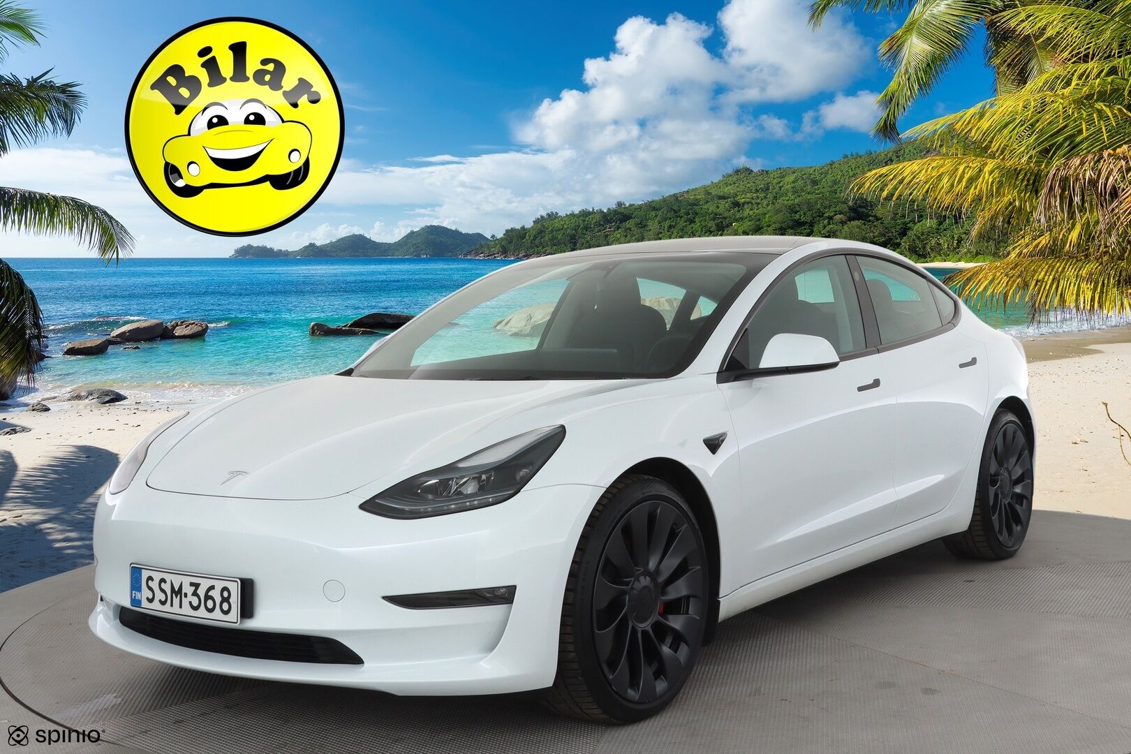 TESLA MODEL 3 2023 Performance Dual Motor - | ACC | ILP | Ryzen | Matrix | Lasikatto | Premium audio | Sähkönahat | Muistipenkki | P.kamera | Autosteer | Track mode | Lämm. ratti | 