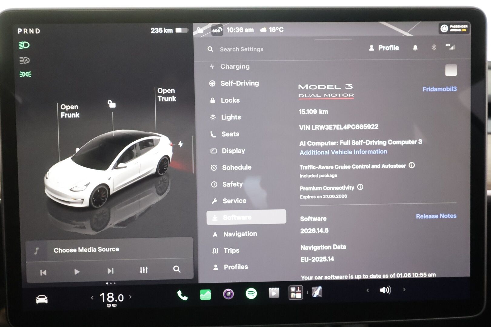 TESLA MODEL 3 2023 Performance Dual Motor - | ACC | ILP | Ryzen | Matrix | Lasikatto | Premium audio | Sähkönahat | Muistipenkki | P.kamera | Autosteer | Track mode | Lämm. ratti | 