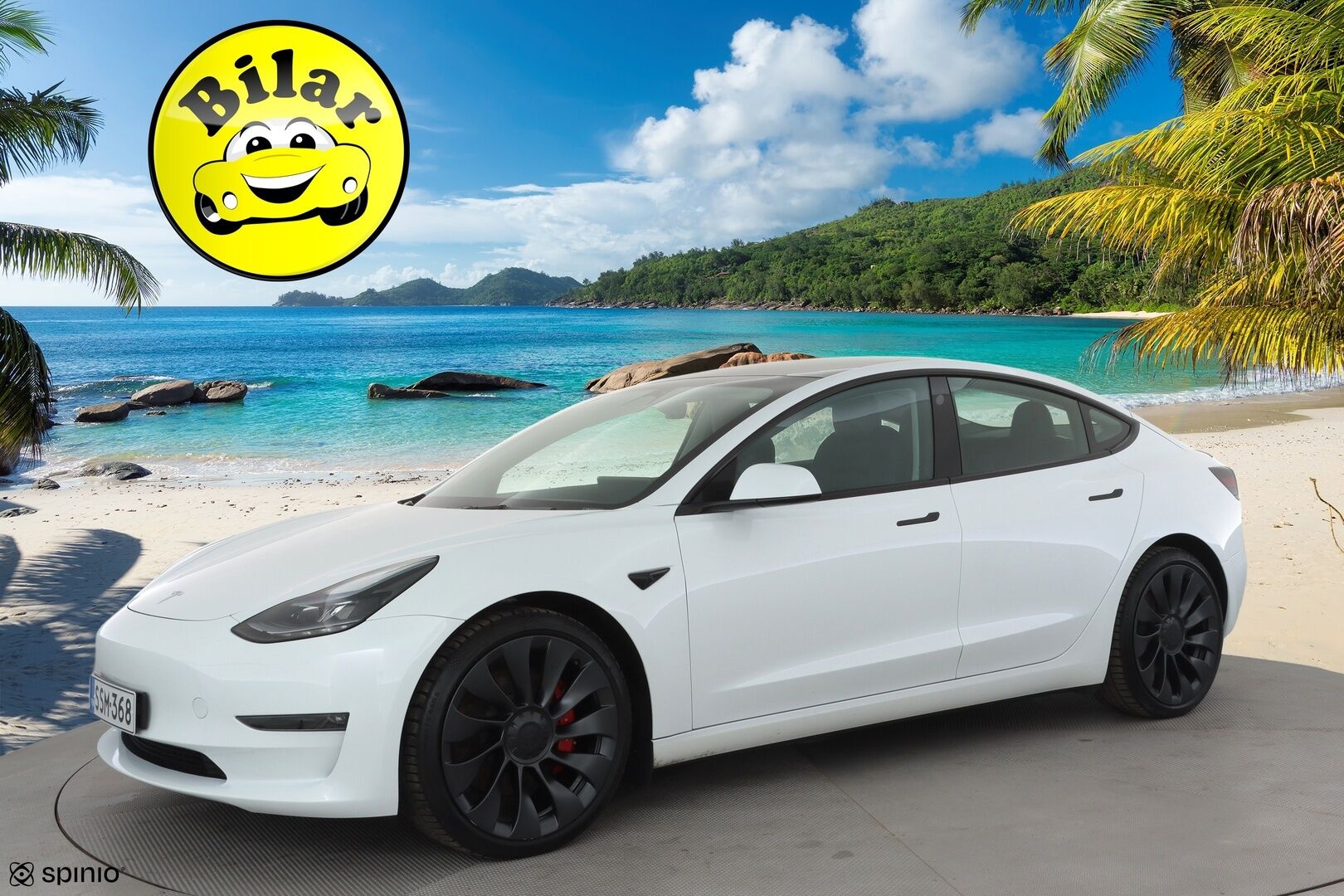 TESLA MODEL 3 2023 Performance Dual Motor - | ACC | ILP | Ryzen | Matrix | Lasikatto | Premium audio | Sähkönahat | Muistipenkki | P.kamera | Autosteer | Track mode | Lämm. ratti | 