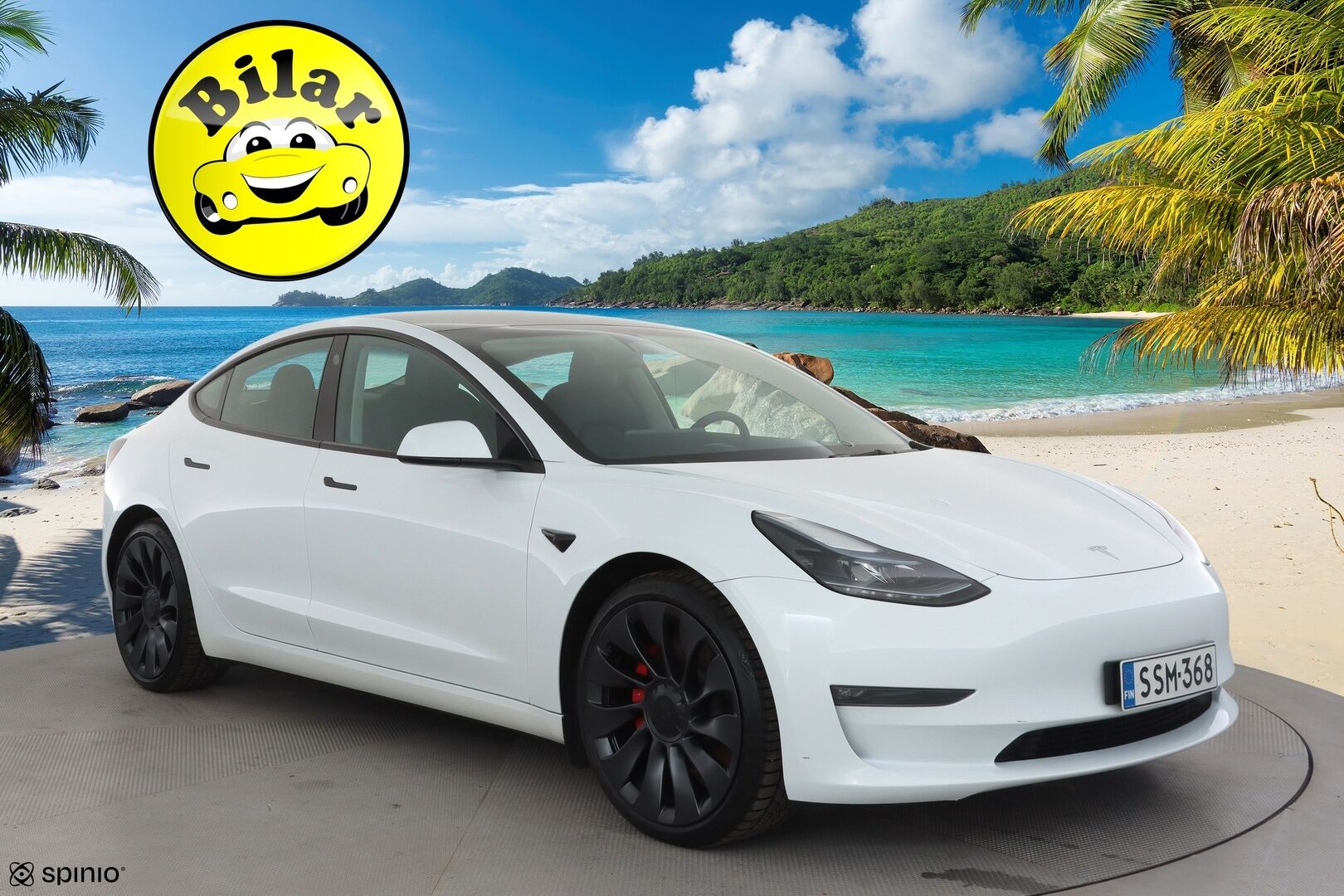 TESLA MODEL 3 2023 Performance Dual Motor - | ACC | ILP | Ryzen | Matrix | Lasikatto | Premium audio | Sähkönahat | Muistipenkki | P.kamera | Autosteer | Track mode | Lämm. ratti | 