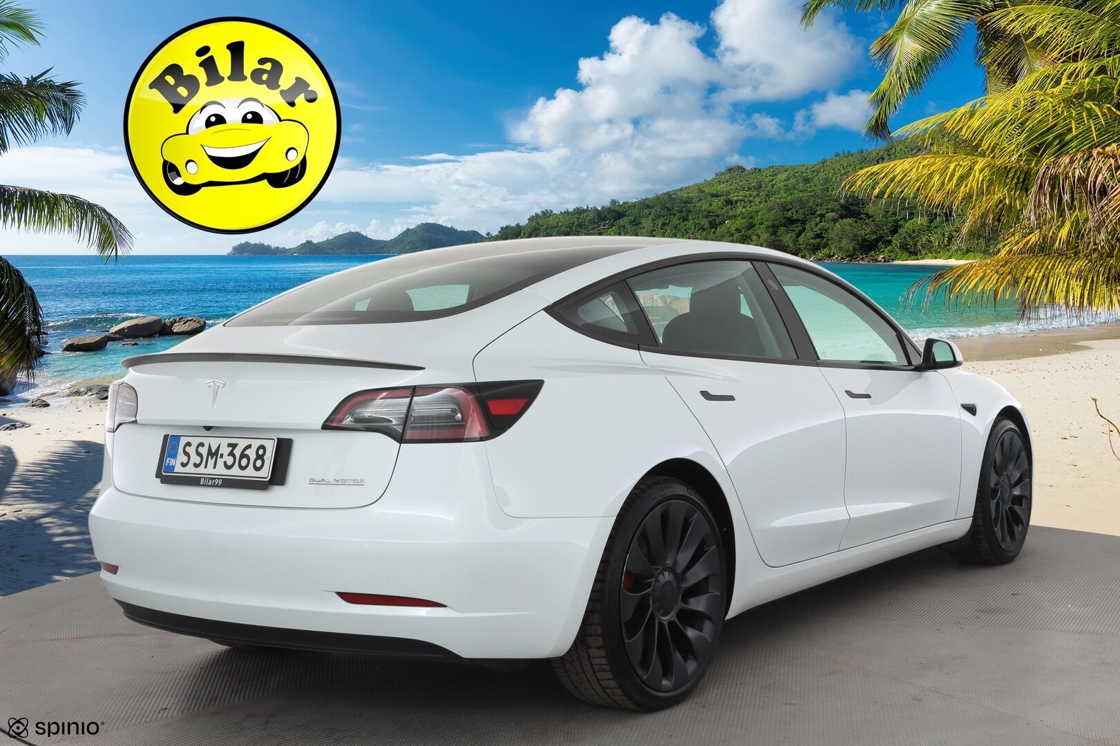 TESLA MODEL 3 2023 Performance Dual Motor - | ACC | ILP | Ryzen | Matrix | Lasikatto | Premium audio | Sähkönahat | Muistipenkki | P.kamera | Autosteer | Track mode | Lämm. ratti | 