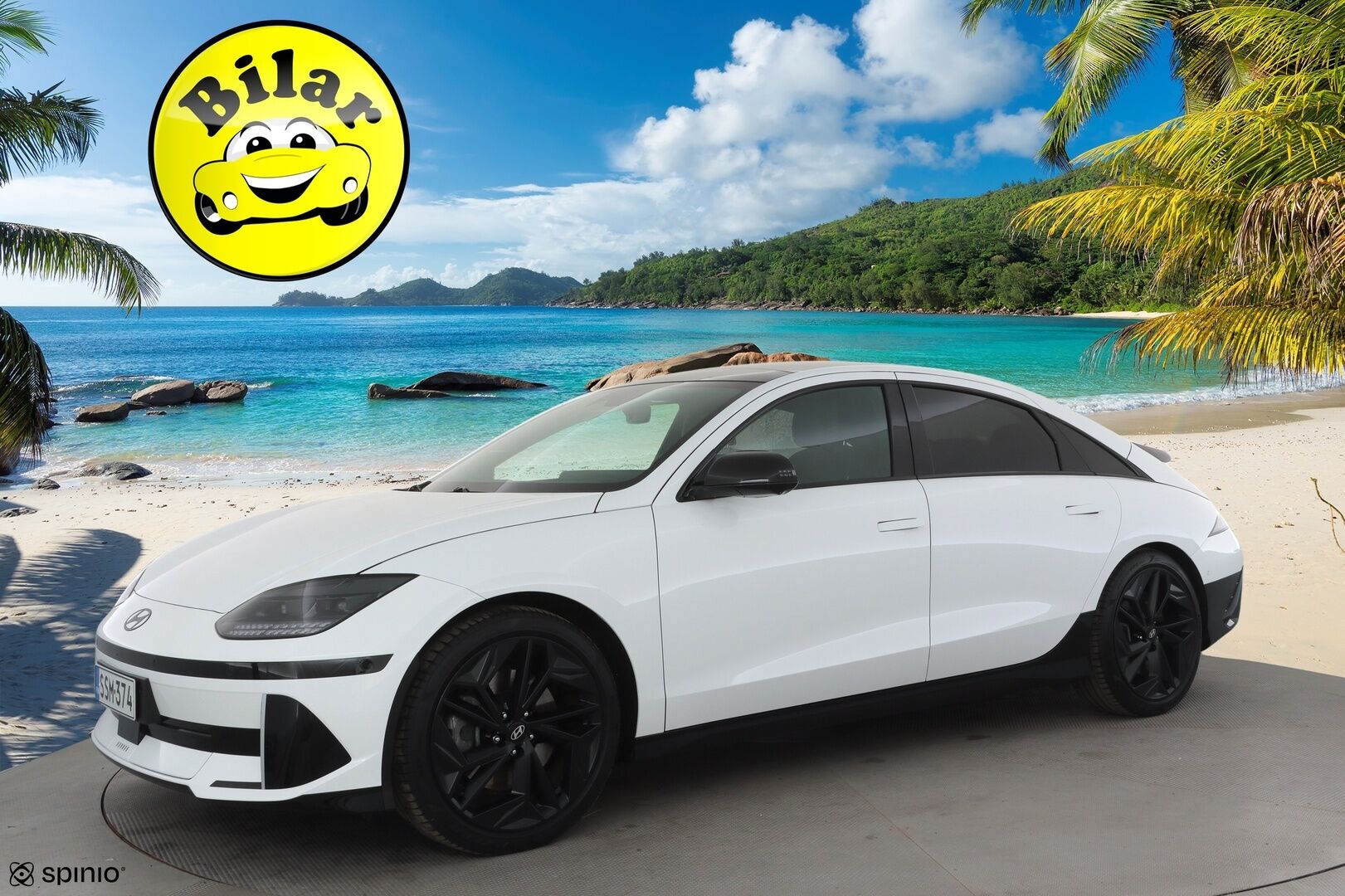 HYUNDAI IONIQ 6 2023 77 kWh 325 hv AWD First Edition - | Adapt.Vakkari | Lämpöpumppu | Vetokoukku | BOSE | Lasikattoluukku | HUD | Matrix LED |  Muistipenkki | 360 Kamera | 