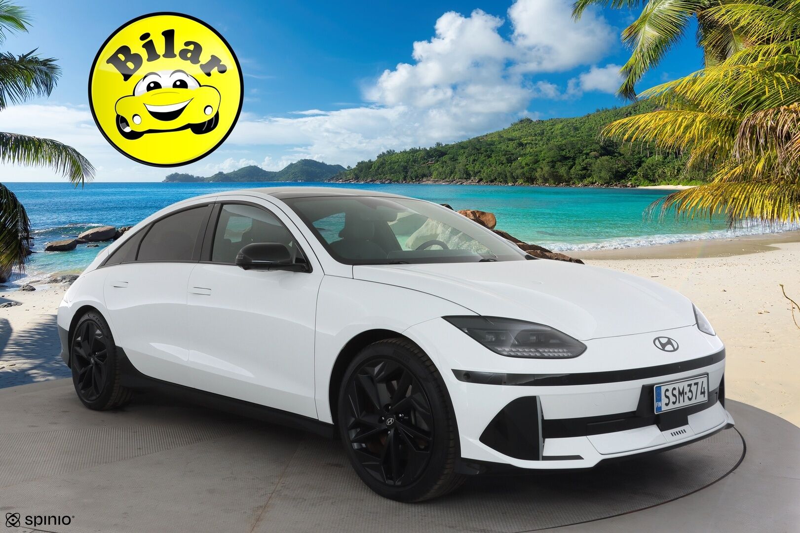 HYUNDAI IONIQ 6 2023 77 kWh 325 hv AWD First Edition - | Adapt.Vakkari | Lämpöpumppu | Vetokoukku | BOSE | Lasikattoluukku | HUD | Matrix LED |  Muistipenkki | 360 Kamera | 