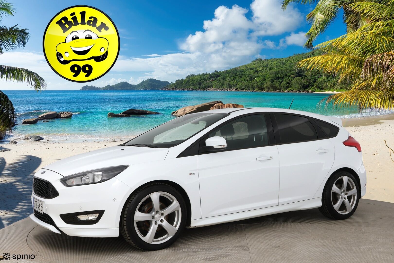 Ford Focus 2018 1,5 EcoBoost 150hv M6 ST-Line 5-ovinen / P-kamera / Navi / Ratinlämmitys / Vakkari - Apple&Android / Hyvät kesä- ja talvirenkaat aluvanteilla!