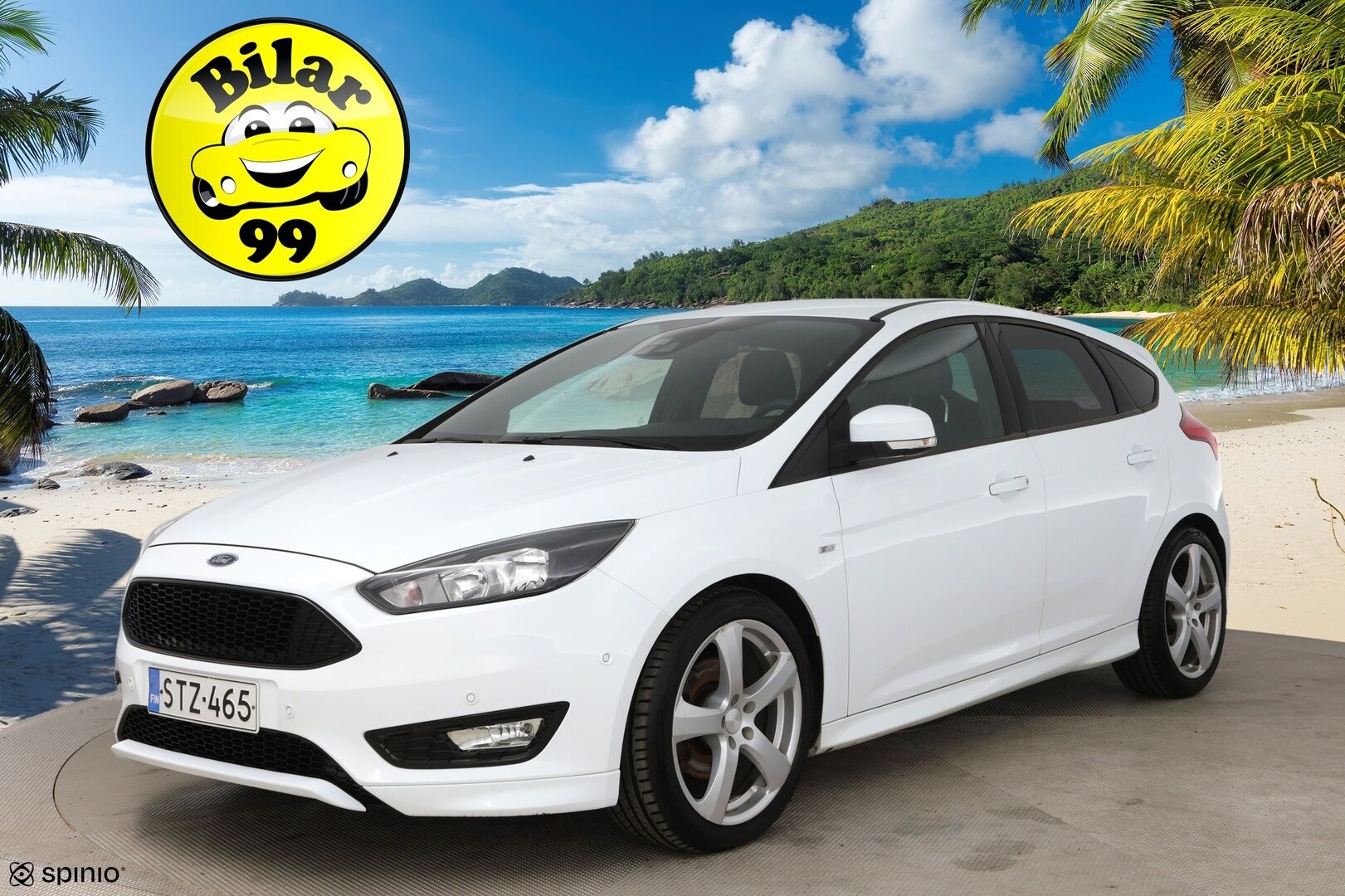 Ford Focus 2018 1,5 EcoBoost 150hv M6 ST-Line 5-ovinen / P-kamera / Navi / Ratinlämmitys / Vakkari - Apple&Android / Hyvät kesä- ja talvirenkaat aluvanteilla!
