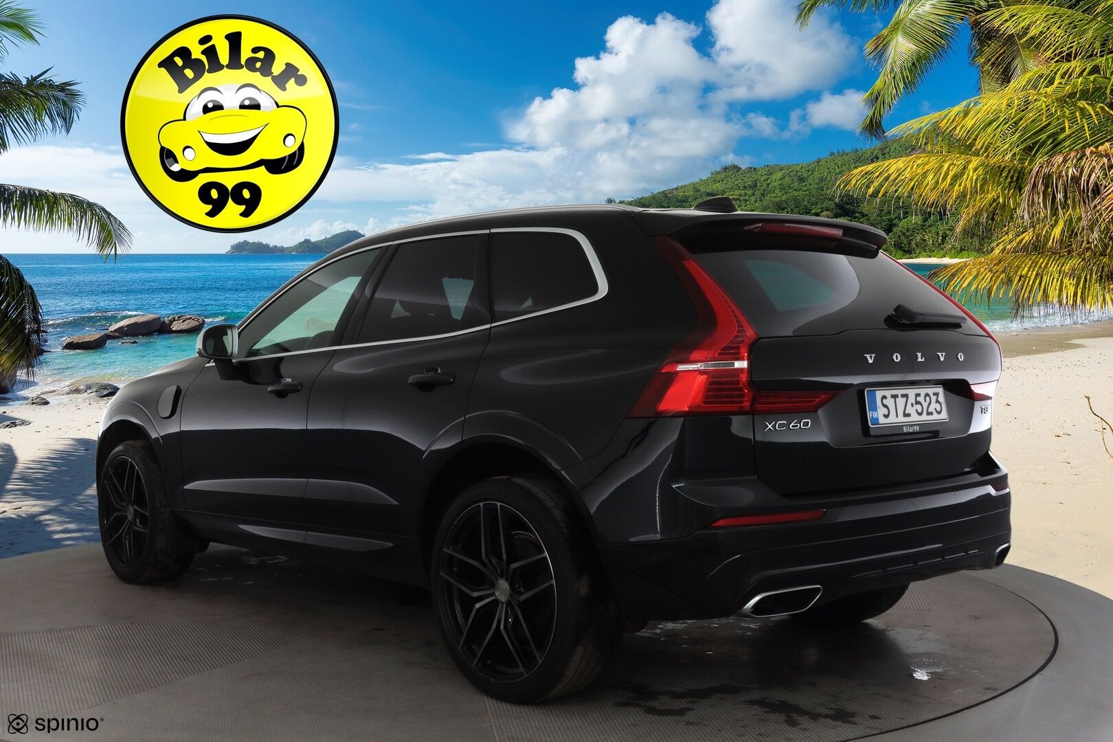 Volvo XC60 2019 T8 AWD R-Design aut * ACC / P.kamera / Full LED / Panorama / B&W / Ilma-alusta / Muistipenkki / Koukku / KeylessGo / Webasto * - Suomi-auto / Kahdet renkaat aluvanteilla 