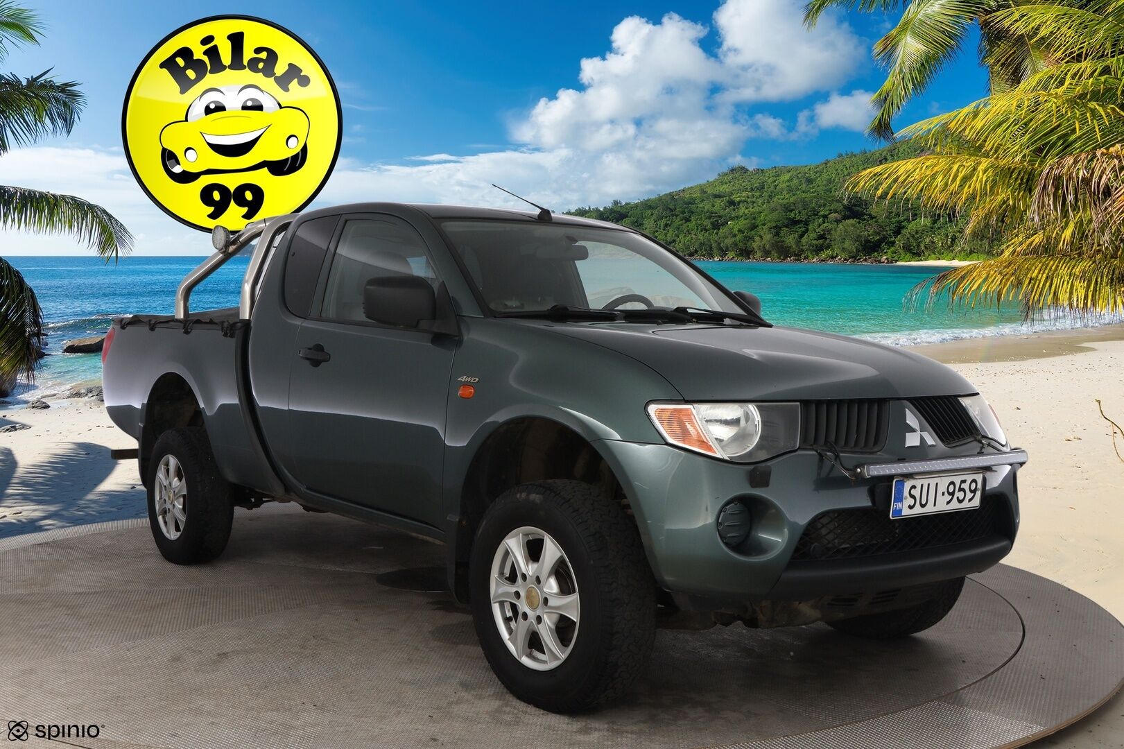 Mitsubishi L200 2007 L200 PICKUP CLUB CAB 2.5DI-D INVITE-CNKB4-4X4/300 - Suomiauto / Vetokoukku / Lohko&Sisäp. / LED-Lisävalopaneeli / Juuri saapunut!