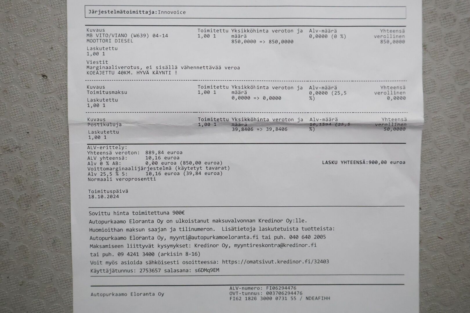 Mercedes-Benz Vito 2010 115CDI -3,2/34K tila-autopohja pitkä A3 Aut. 9P. *YritysOutlet - Myydään vain yrityksille* - **9-Paikkainen / Moottori vaihdettu / Webasto / 2x renkaat aluilla / Sähköinen liukuovi**