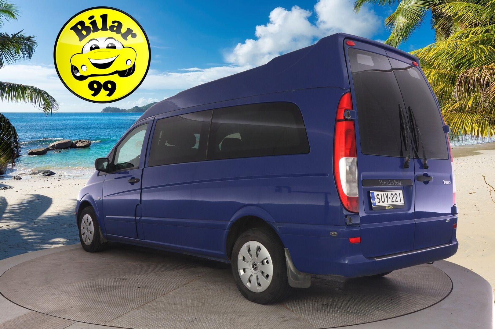 Mercedes-Benz Vito 2010 115CDI -3,2/34K tila-autopohja pitkä A3 Aut. 9P. *YritysOutlet - Myydään vain yrityksille* - **9-Paikkainen / Moottori vaihdettu / Webasto / 2x renkaat aluilla / Sähköinen liukuovi**
