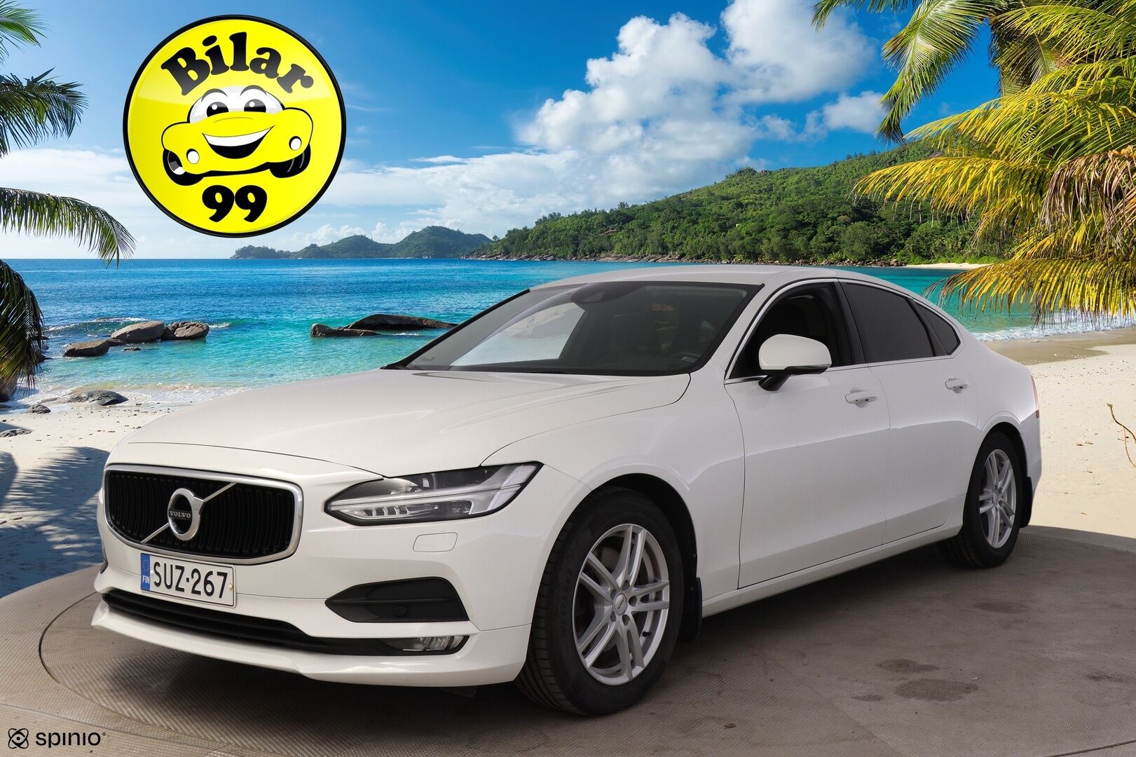 Volvo S90 2017 D4 AWD Business aut * Pilot assist / Webasto / LED / P. kamera / Puolinahat / Vetokoukku* - Ilman AD-Bluea / Hiljattain katsastettu ja huollettu
