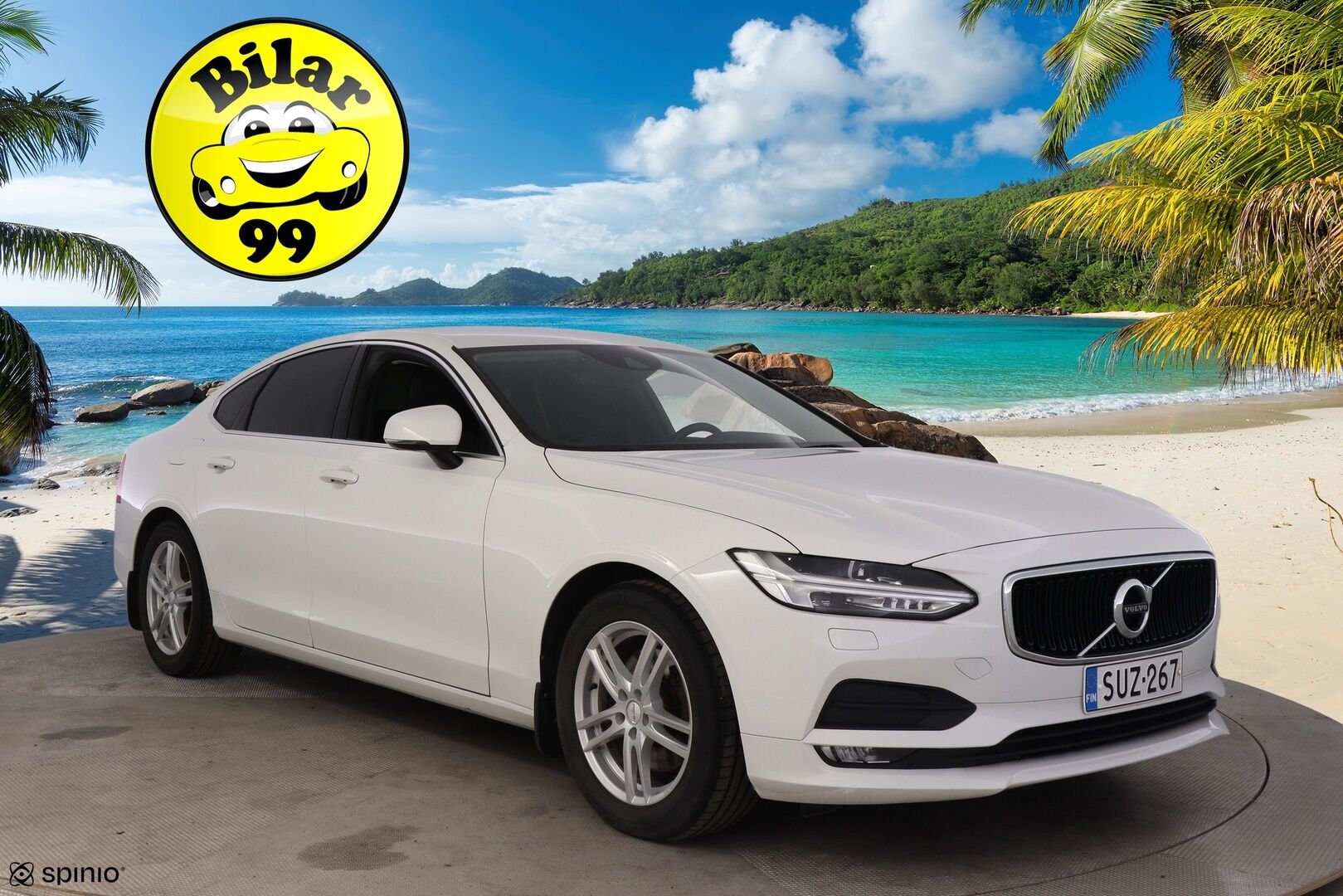 Volvo S90 2017 D4 AWD Business aut * Pilot assist / Webasto / LED / P. kamera / Puolinahat / Vetokoukku* - Ilman AD-Bluea / Hiljattain katsastettu ja huollettu