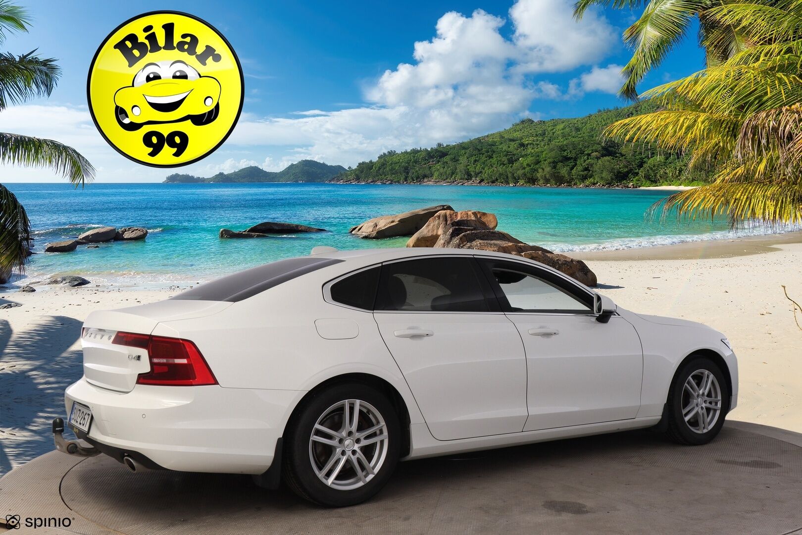 Volvo S90 2017 D4 AWD Business aut * Pilot assist / Webasto / LED / P. kamera / Puolinahat / Vetokoukku* - Ilman AD-Bluea / Hiljattain katsastettu ja huollettu
