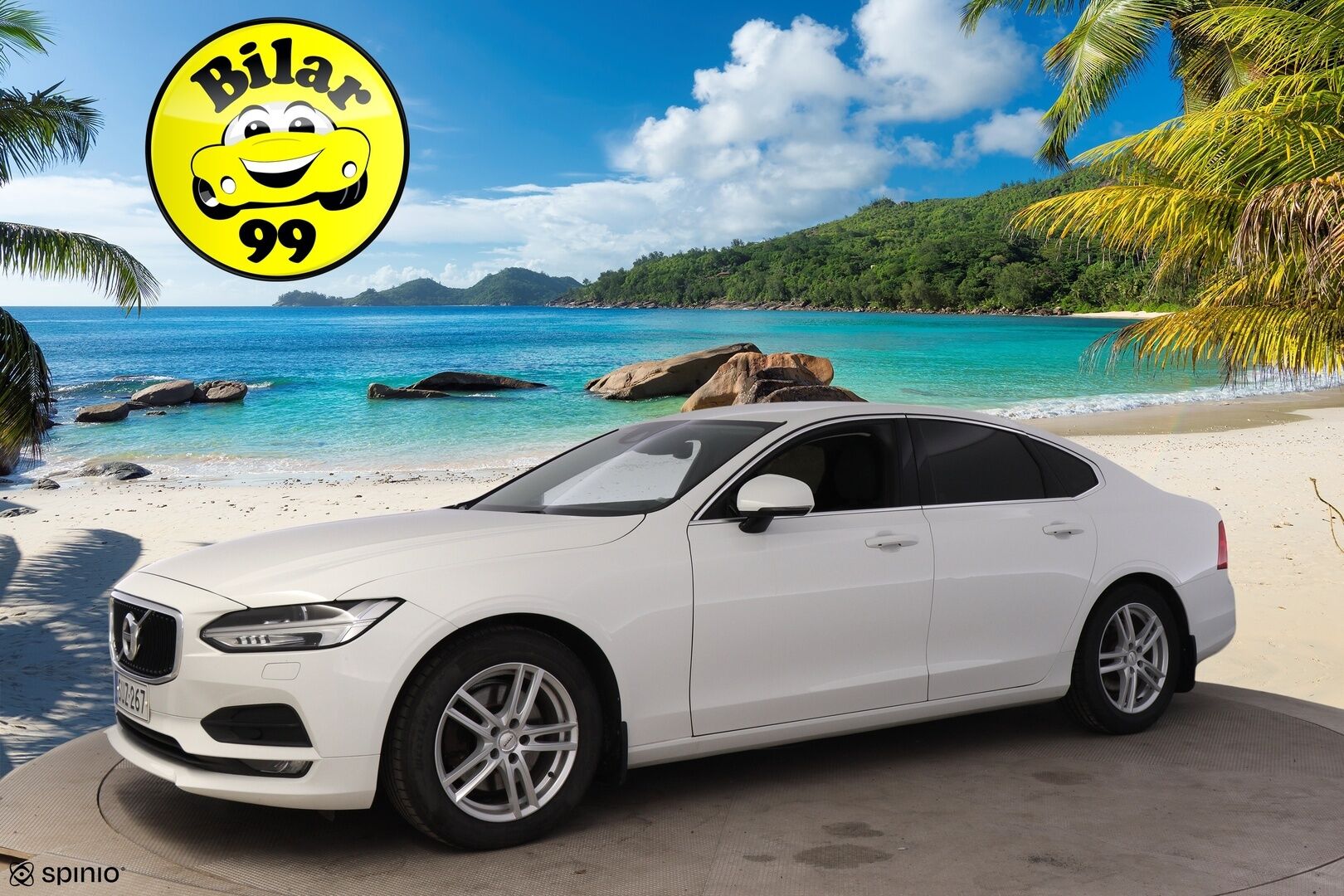 Volvo S90 2017 D4 AWD Business aut * Pilot assist / Webasto / LED / P. kamera / Puolinahat / Vetokoukku* - Ilman AD-Bluea / Hiljattain katsastettu ja huollettu