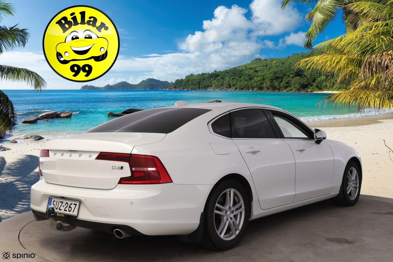 Volvo S90 2017 D4 AWD Business aut * Pilot assist / Webasto / LED / P. kamera / Puolinahat / Vetokoukku* - Ilman AD-Bluea / Hiljattain katsastettu ja huollettu