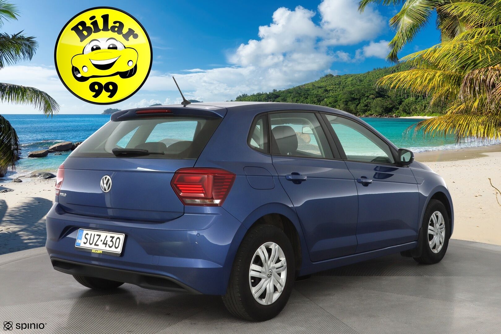 Volkswagen Polo 2019 Trendline 1,0 59 kW (80 hv) * Vakkari / Tutkat / Ilmastointi / BT * - 3,99% KORKOTARJOUS TÄHÄN AUTOON 21.9. ASTI - Suomi-auto / Kahdet renkaat 