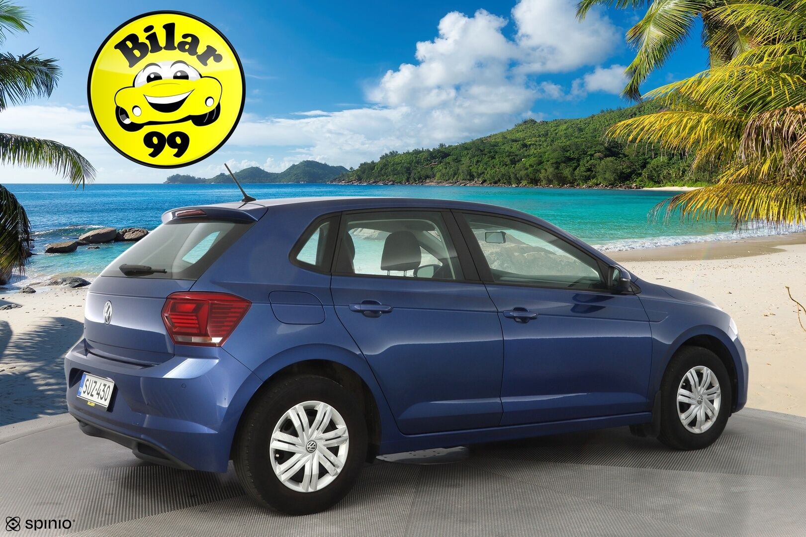 Volkswagen Polo 2019 Trendline 1,0 59 kW (80 hv) * Vakkari / Tutkat / Ilmastointi / BT * - 3,99% KORKOTARJOUS TÄHÄN AUTOON 21.9. ASTI - Suomi-auto / Kahdet renkaat 