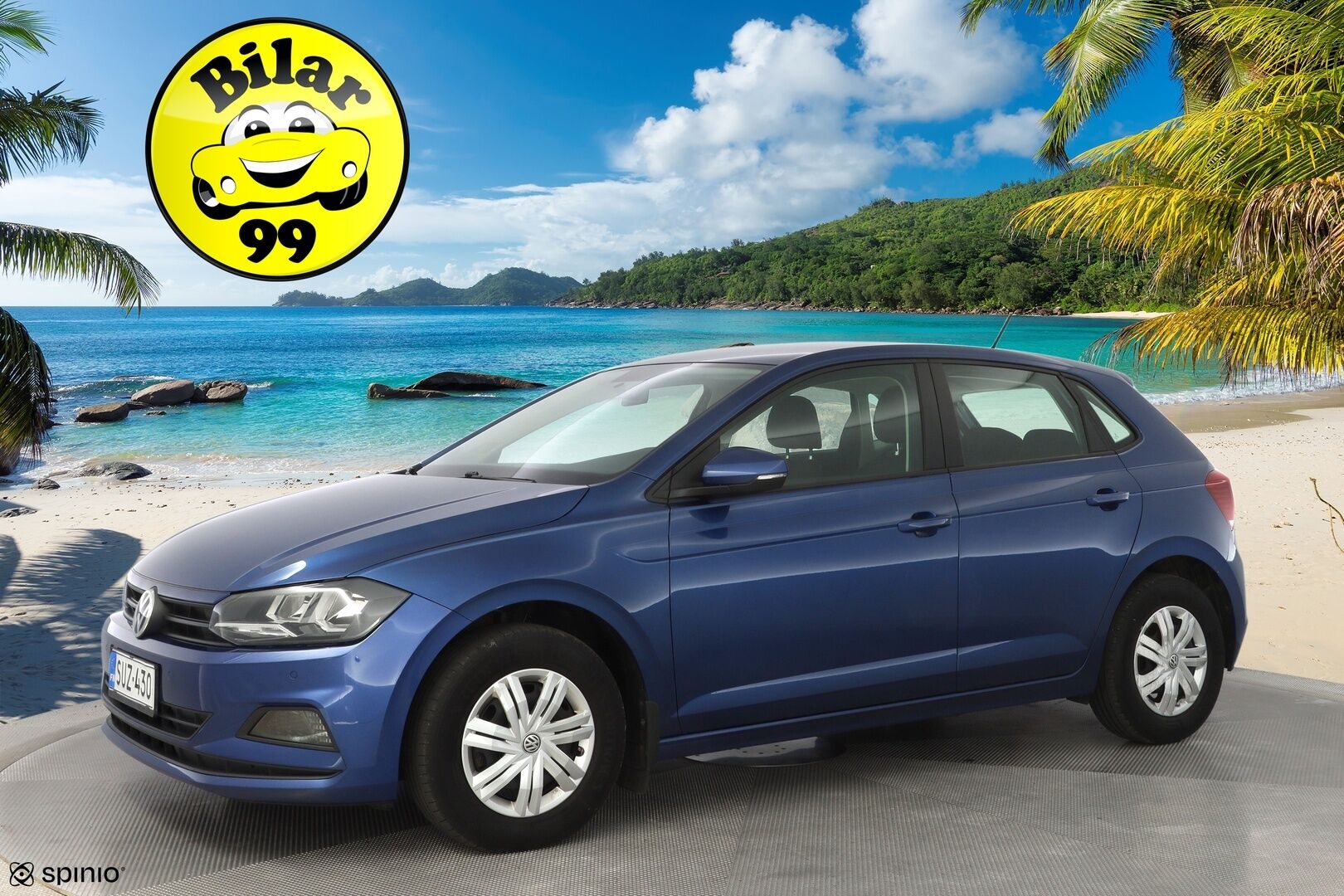 Volkswagen Polo 2019 Trendline 1,0 59 kW (80 hv) * Vakkari / Tutkat / Ilmastointi / BT * - 3,99% KORKOTARJOUS TÄHÄN AUTOON 21.9. ASTI - Suomi-auto / Kahdet renkaat 