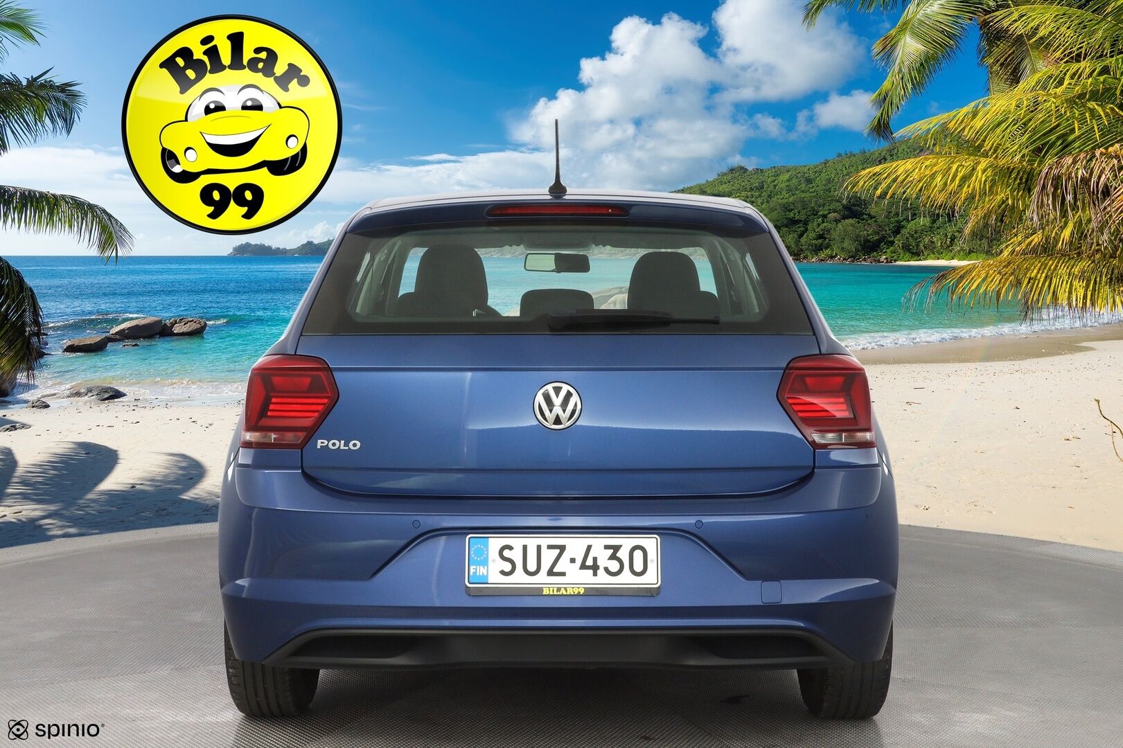 Volkswagen Polo 2019 Trendline 1,0 59 kW (80 hv) * Vakkari / Tutkat / Ilmastointi / BT * - 3,99% KORKOTARJOUS TÄHÄN AUTOON 21.9. ASTI - Suomi-auto / Kahdet renkaat 
