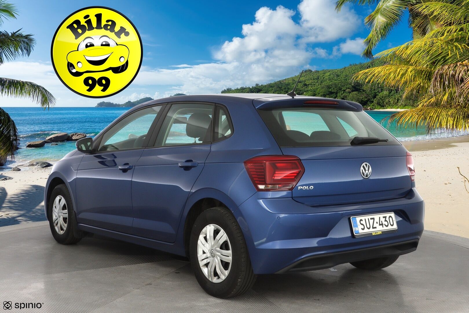 Volkswagen Polo 2019 Trendline 1,0 59 kW (80 hv) * Vakkari / Tutkat / Ilmastointi / BT * - 3,99% KORKOTARJOUS TÄHÄN AUTOON 21.9. ASTI - Suomi-auto / Kahdet renkaat 