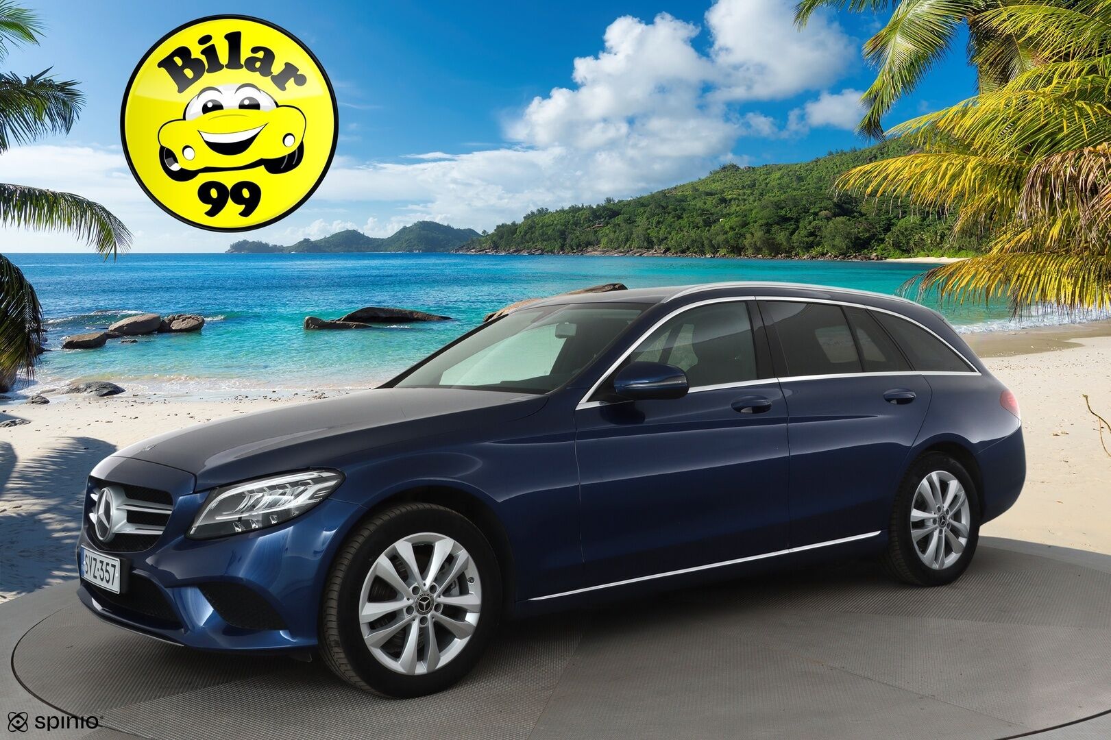 Mercedes-Benz C 2019 200 4Matic T A Business **Distronic+ / P.kamera / LED / Sähköluukku** - Suomi-auto / Kahdet renkaat aluvanteilla