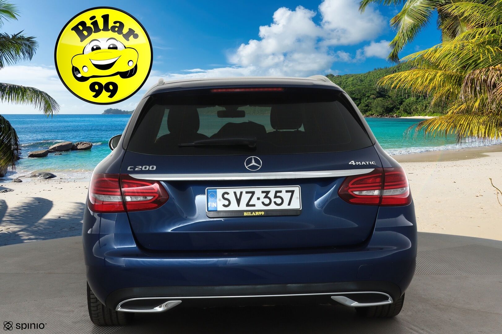 Mercedes-Benz C 2019 200 4Matic T A Business **Distronic+ / P.kamera / LED / Sähköluukku** - Suomi-auto / Kahdet renkaat aluvanteilla - Osta nyt, maksa vasta ensi vuonna