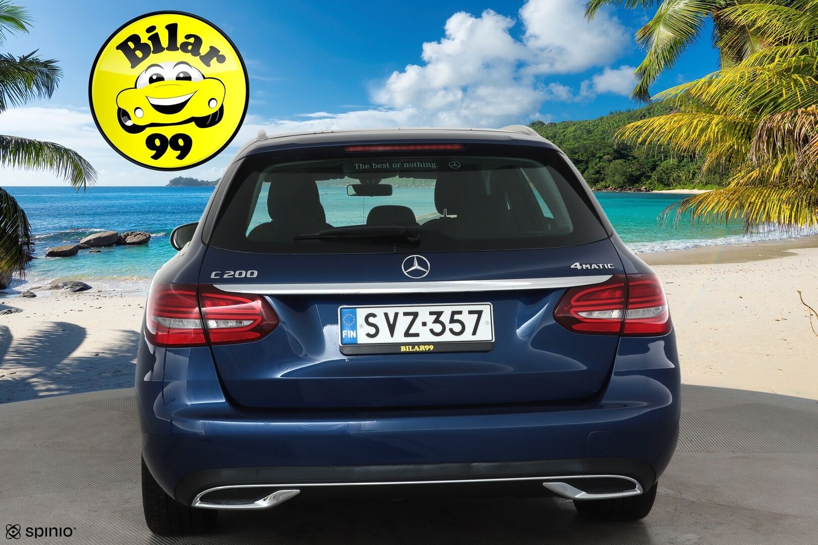 Mercedes-Benz C 2019 200 4Matic T A Business **Distronic+ / P.kamera / LED / Sähköluukku** - Suomi-auto / Kahdet renkaat aluvanteilla