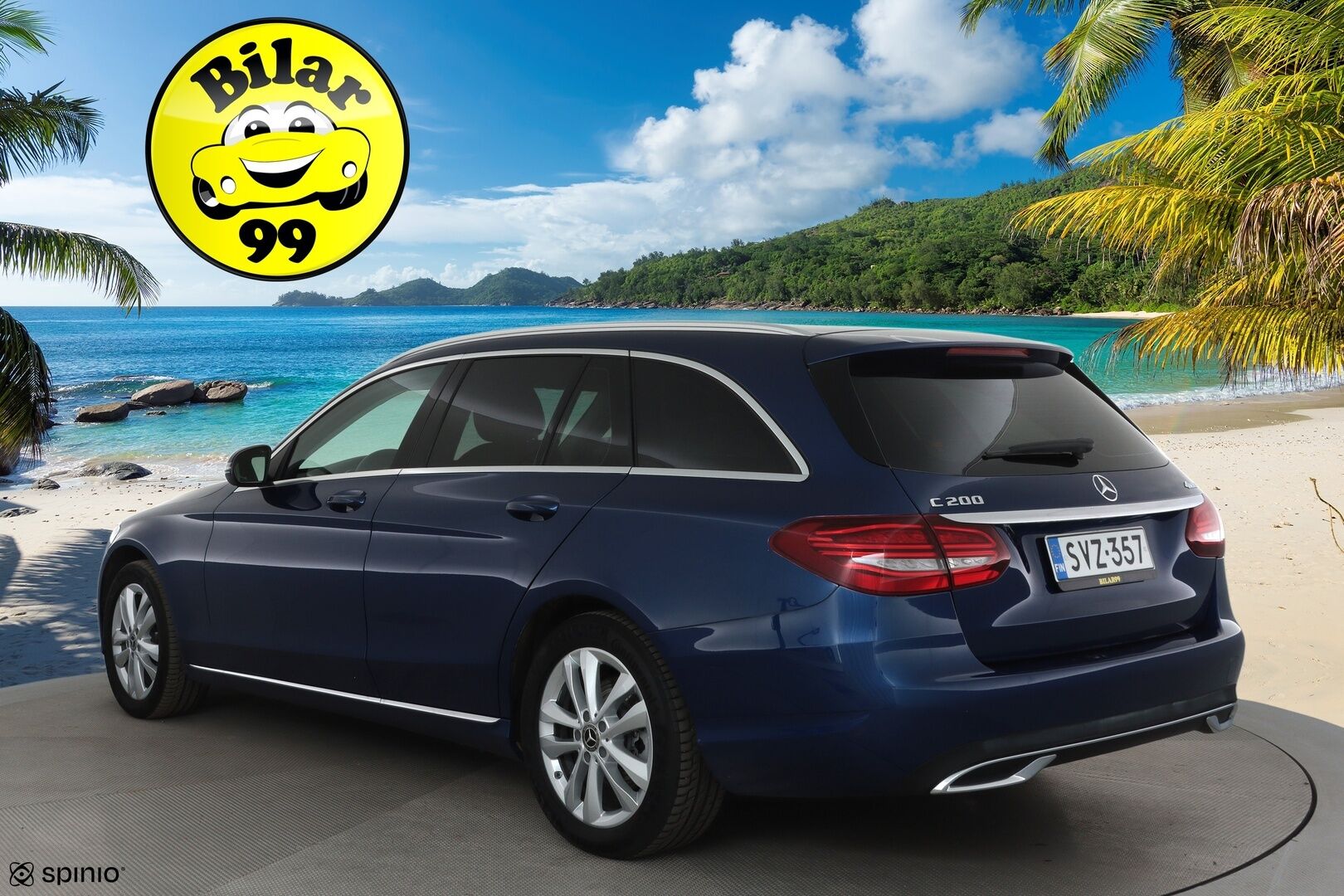 Mercedes-Benz C 2019 200 4Matic T A Business **Distronic+ / P.kamera / LED / Sähköluukku** - Suomi-auto / Kahdet renkaat aluvanteilla