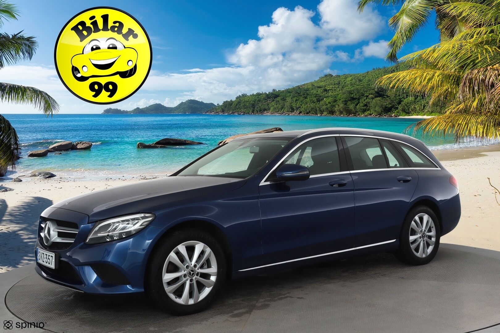 Mercedes-Benz C 2019 200 4Matic T A Business **Distronic+ / P.kamera / LED / Sähköluukku** - Suomi-auto / Kahdet renkaat aluvanteilla