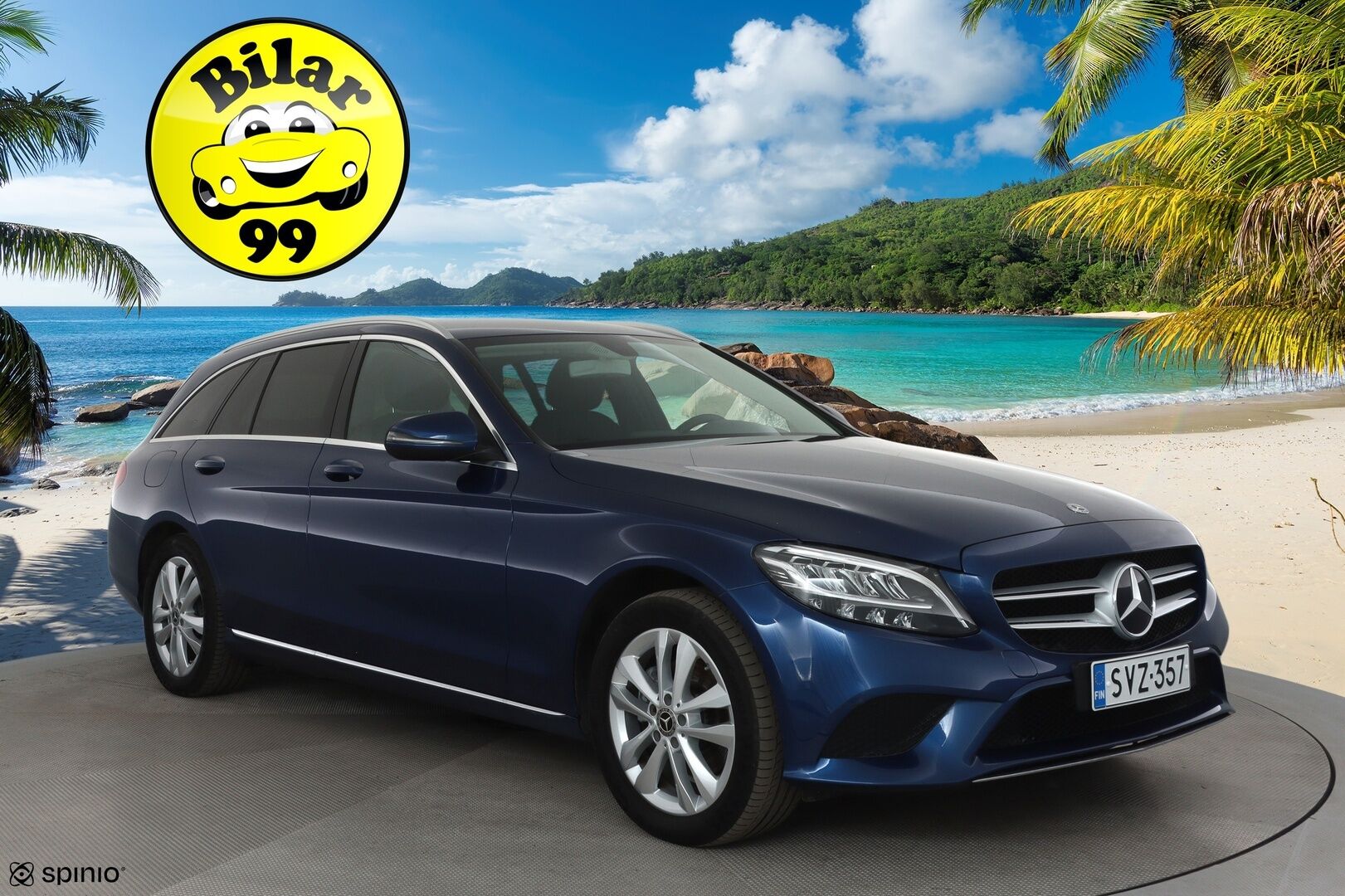 Mercedes-Benz C 2019 200 4Matic T A Business **Distronic+ / P.kamera / LED / Sähköluukku** - Suomi-auto / Kahdet renkaat aluvanteilla