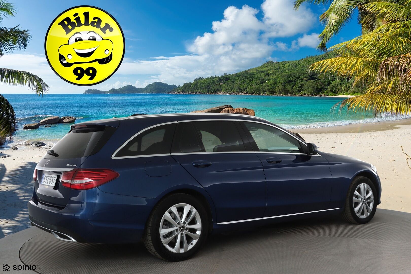 Mercedes-Benz C 2019 200 4Matic T A Business **Distronic+ / P.kamera / LED / Sähköluukku** - Suomi-auto / Kahdet renkaat aluvanteilla - Osta nyt, maksa vasta ensi vuonna