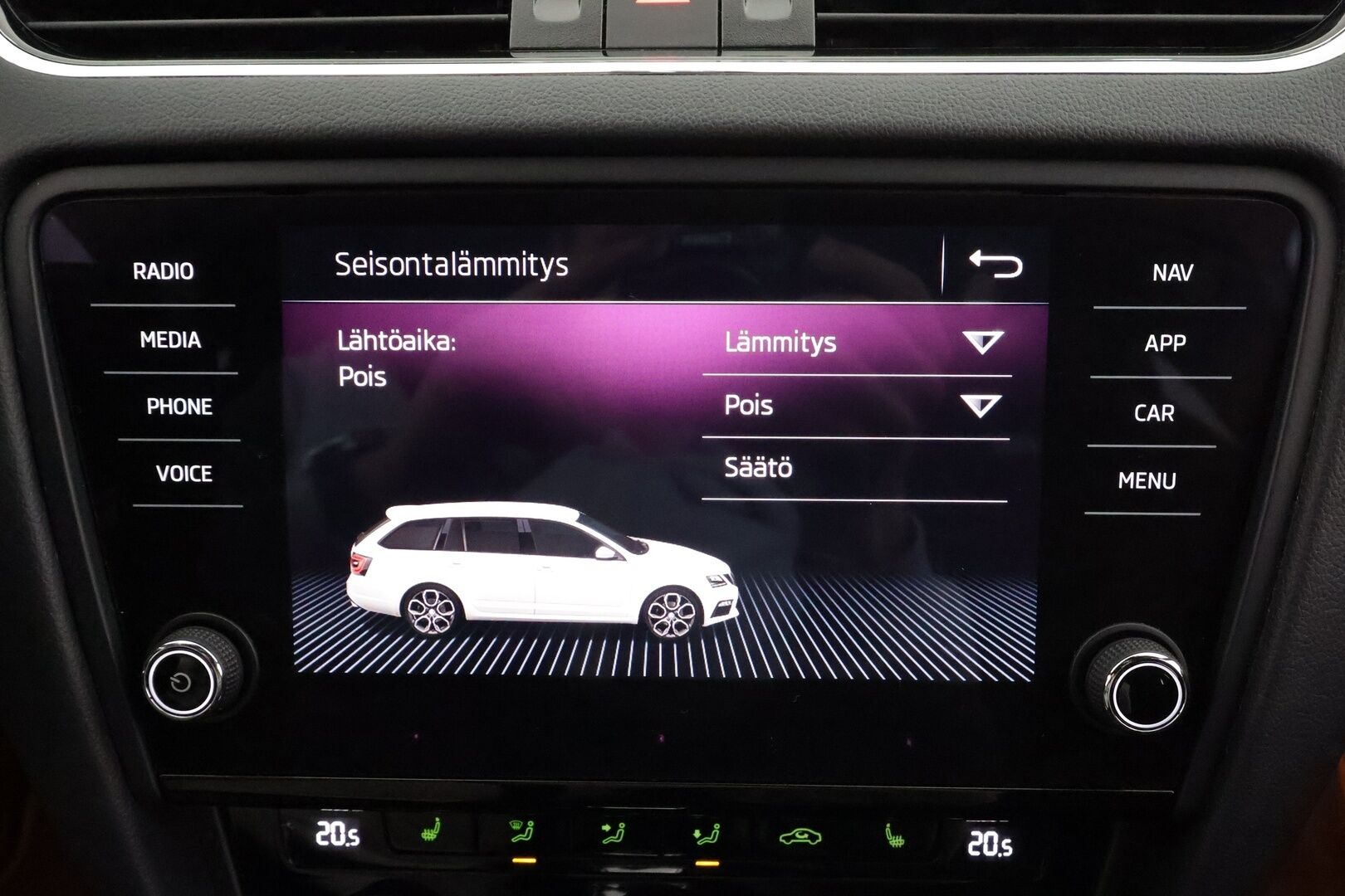 Skoda Octavia 2019 Combi 2,0 TDI 184 RS DSG Autom. * Webasto / Adapt.Vakkari / LED / Sporttipenkit / Peruutuskamera / Kaistavahti / KeyLess - Suomi auto / Merkkihuollettu / Kahdet renkaat