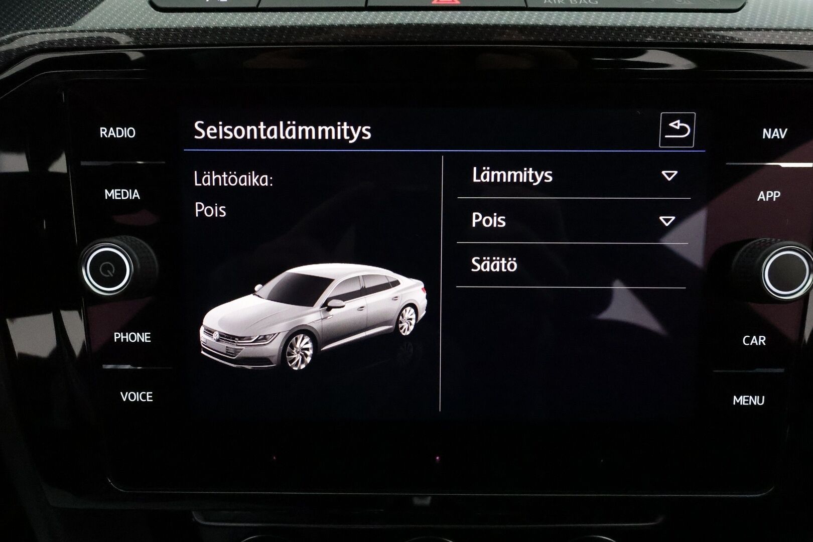 Volkswagen Arteon 2019 R-Line Limited Edition 1,5 TSI EVO 110 kW (150 hv) DSG **Adapt.vakkari / Webasto / P.tutkat / Sporttipenkit / LED** - 1.om Suomi-auto / Kahdet renkaat aluvanteilla / Nahka-Alcantara / digimittaristo / KeylessGo