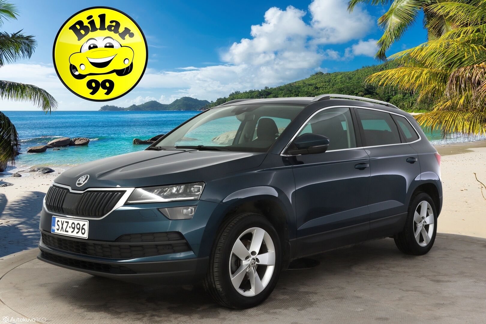 Skoda Karoq 2019 1,0 TSI Style * P-Kamera / KeyLessGo kulku ja käynnistys / Adapt. vakkari / Sähköinen takaluukku * - Juuri huollettu yksilö kaksilla Nokian renkailla!