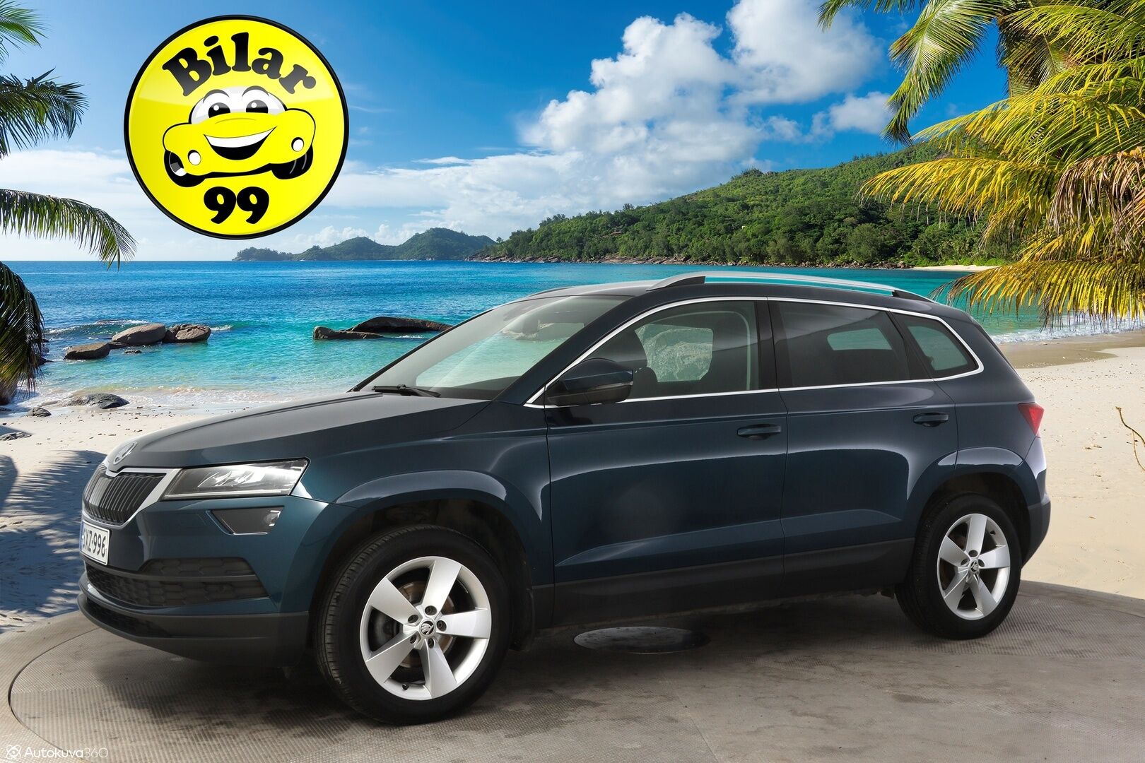 Skoda Karoq 2019 1,0 TSI Style * P-Kamera / KeyLessGo kulku ja käynnistys / Adapt. vakkari / Sähköinen takaluukku * - Juuri huollettu yksilö kaksilla Nokian renkailla!