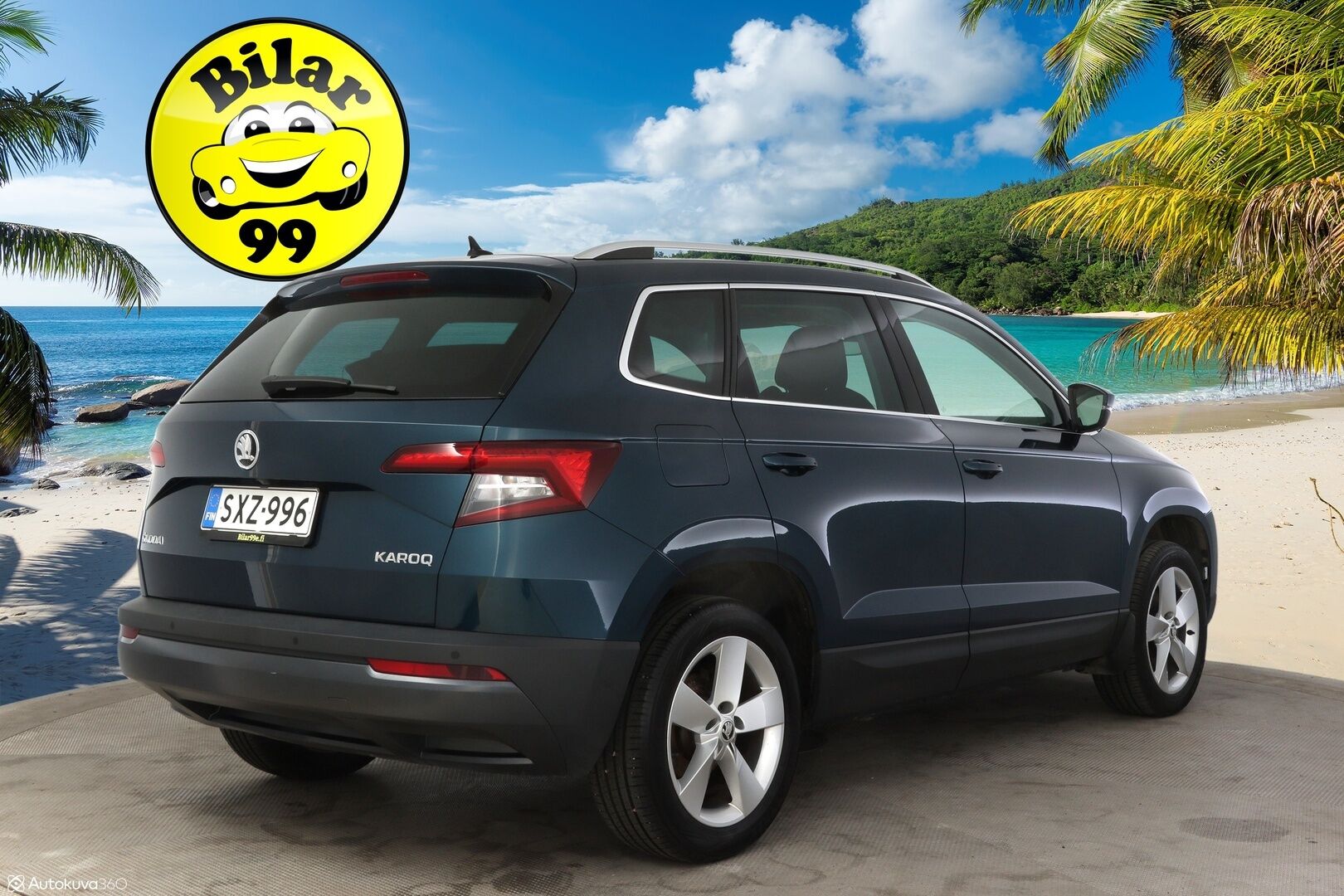 Skoda Karoq 2019 1,0 TSI Style * P-Kamera / KeyLessGo kulku ja käynnistys / Adapt. vakkari / Sähköinen takaluukku * - Juuri huollettu yksilö kaksilla Nokian renkailla!