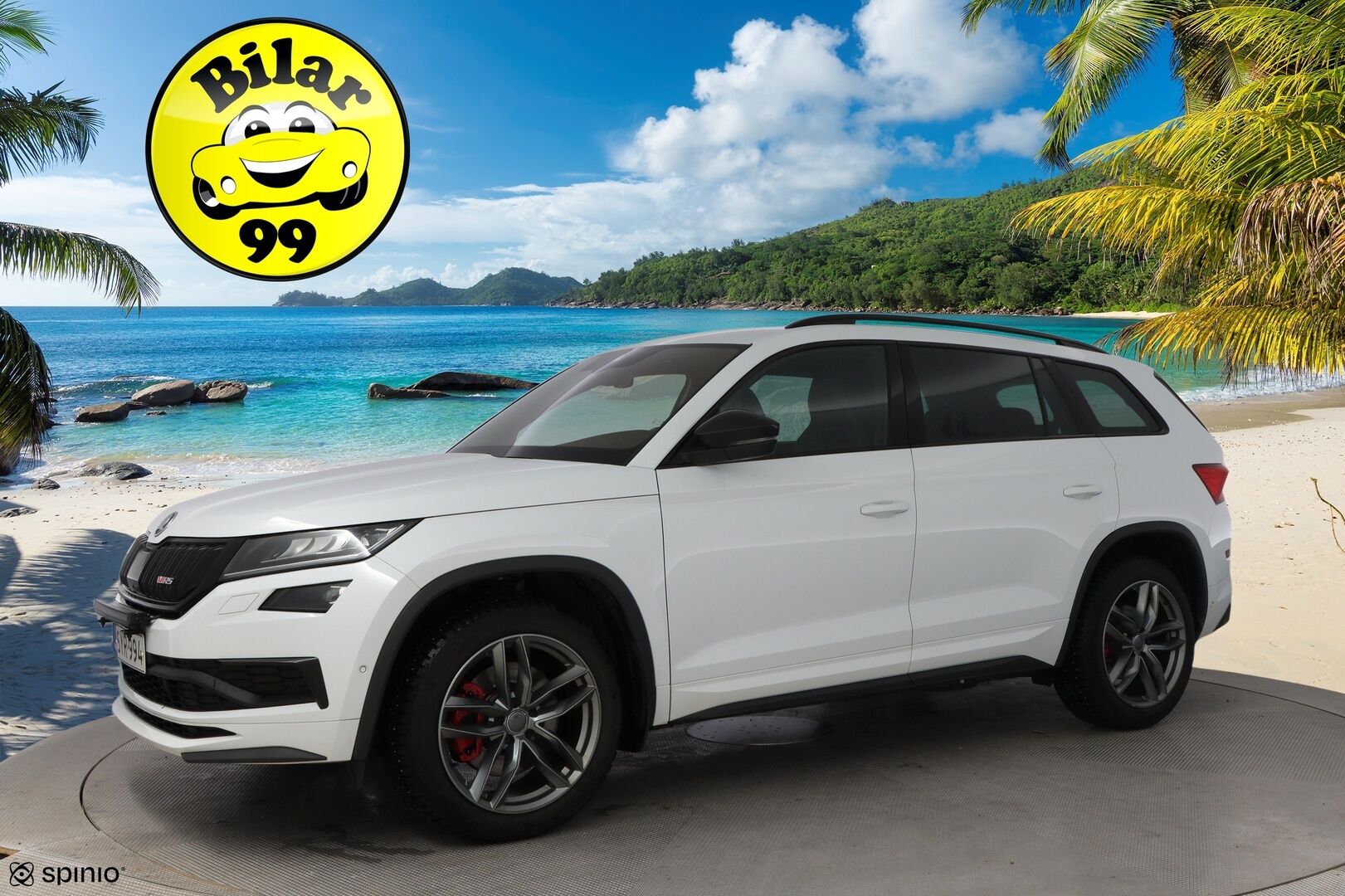 Skoda Kodiaq 2019 2,0 TDI 240 4x4 RS DSG Autom. - Webasto | ACC | Digimittari | Canton | Vetokoukku | Nahka-Alcantara | Peruutuskamera | 7-Paikkainen | KeylessGo | Lämpölasi | Supervarusteet | RS!