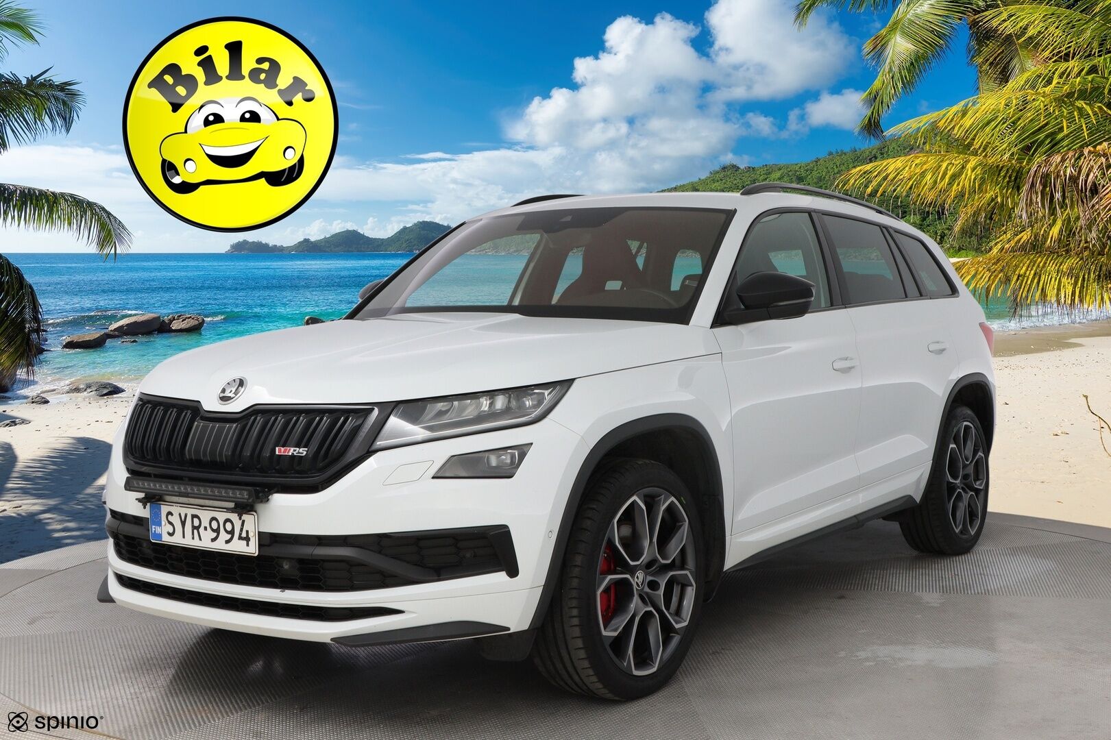 Skoda Kodiaq 2019 2,0 TDI 240 4x4 RS DSG Autom. - Webasto | ACC | Digimittari | Canton | Vetokoukku | Nahka-Alcantara | Peruutuskamera | 7-Paikkainen | KeylessGo | Lämpölasi | Supervarusteet | RS!