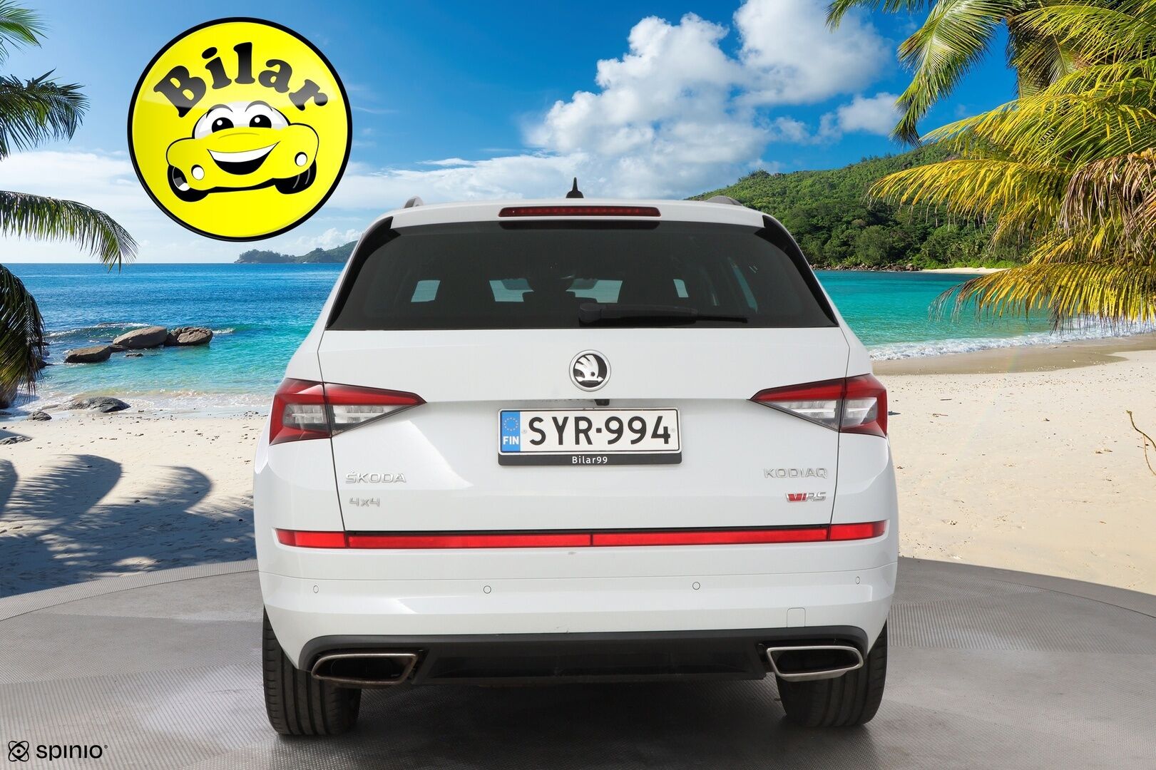 Skoda Kodiaq 2019 2,0 TDI 240 4x4 RS DSG Autom. - Webasto | ACC | Digimittari | Canton | Vetokoukku | Nahka-Alcantara | Peruutuskamera | 7-Paikkainen | KeylessGo | Lämpölasi | Supervarusteet | RS!