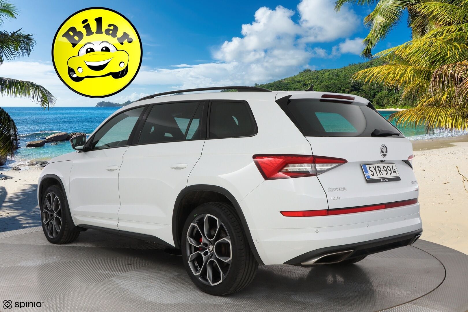 Skoda Kodiaq 2019 2,0 TDI 240 4x4 RS DSG Autom. - Webasto | ACC | Digimittari | Canton | Vetokoukku | Nahka-Alcantara | Peruutuskamera | 7-Paikkainen | KeylessGo | Lämpölasi | Supervarusteet | RS!