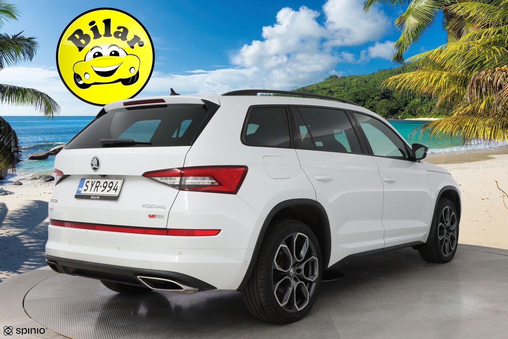Skoda Kodiaq 2019 2,0 TDI 240 4x4 RS DSG Autom. - Webasto | ACC | Digimittari | Canton | Vetokoukku | Nahka-Alcantara | Peruutuskamera | 7-Paikkainen | KeylessGo | Lämpölasi | Supervarusteet | RS!
