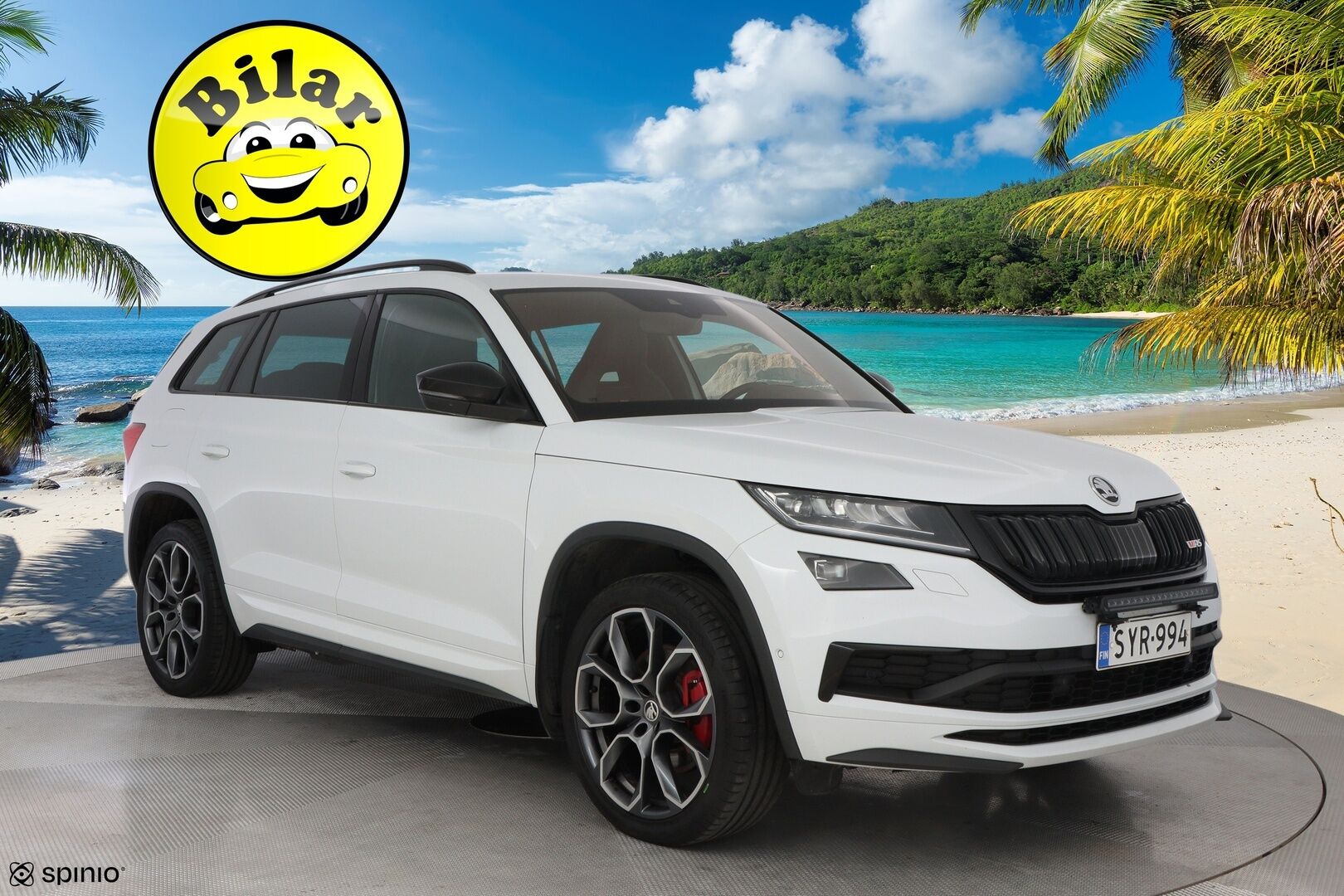 Skoda Kodiaq 2019 2,0 TDI 240 4x4 RS DSG Autom. - Webasto | ACC | Digimittari | Canton | Vetokoukku | Nahka-Alcantara | Peruutuskamera | 7-Paikkainen | KeylessGo | Lämpölasi | Supervarusteet | RS!