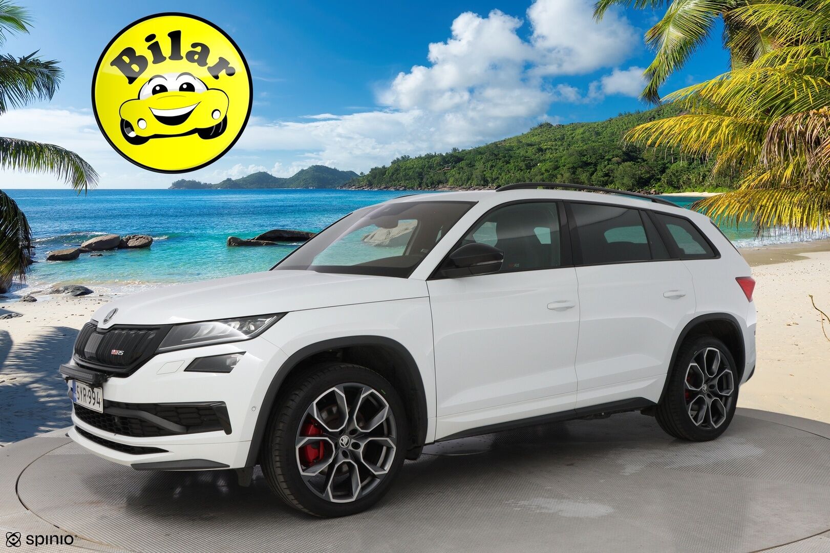 Skoda Kodiaq 2019 2,0 TDI 240 4x4 RS DSG Autom. - Webasto | ACC | Digimittari | Canton | Vetokoukku | Nahka-Alcantara | Peruutuskamera | 7-Paikkainen | KeylessGo | Lämpölasi | Supervarusteet | RS!